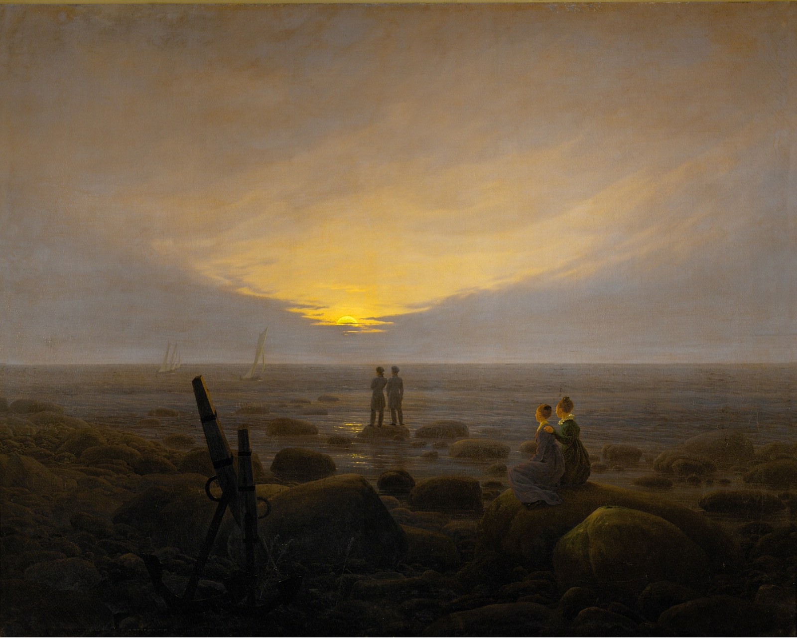 Moonrise over the Sea