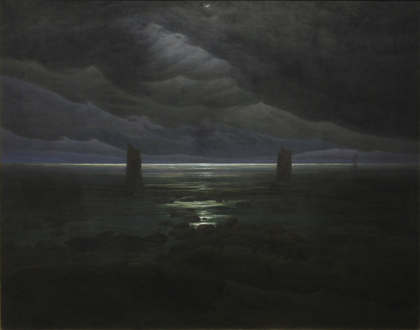 Sea Shore in Moonlight