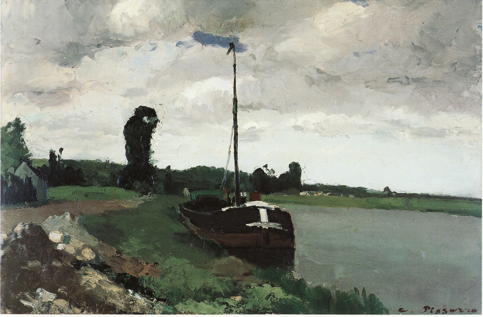 Barge on the Oise, Pontoise
