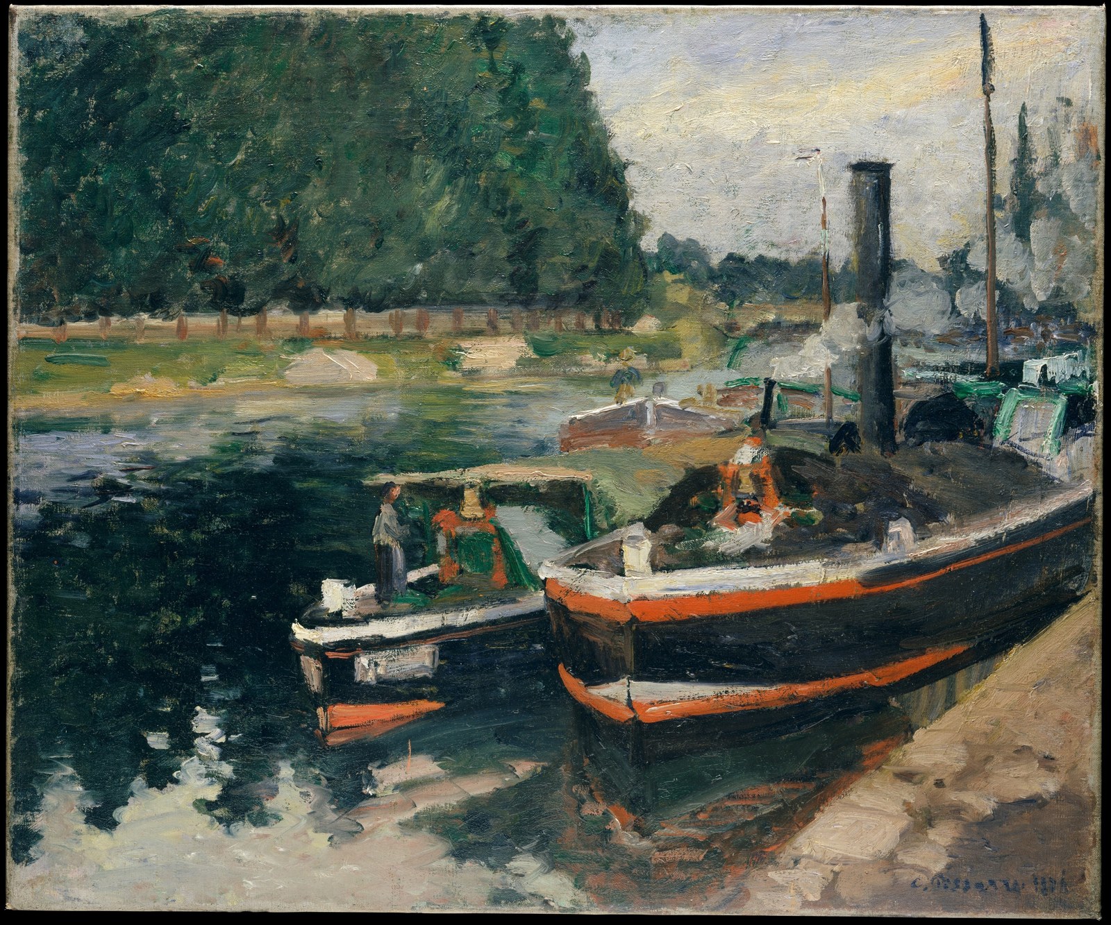 Barges at Pontoise