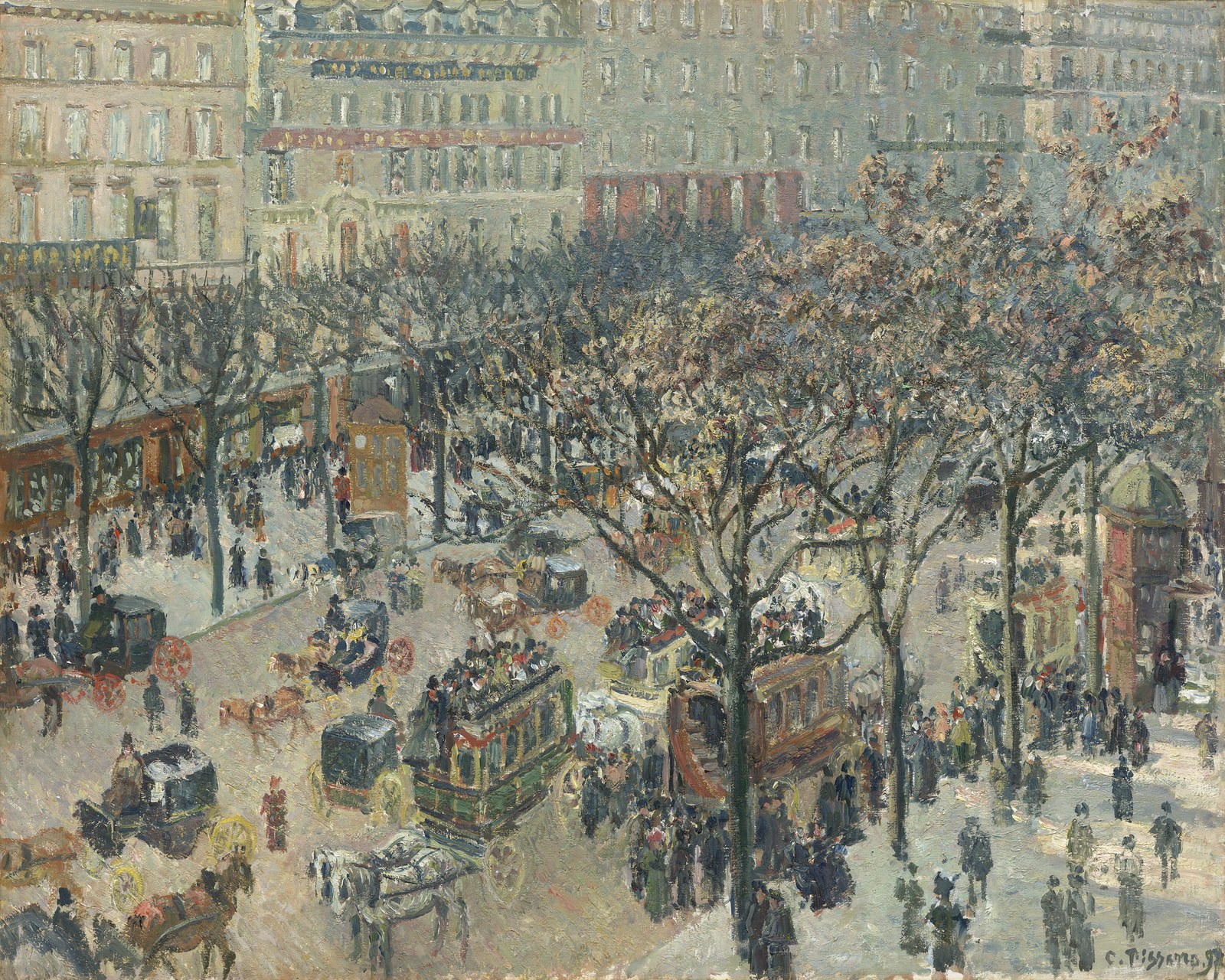 Boulevard des Italiens, Morning, Sunlight