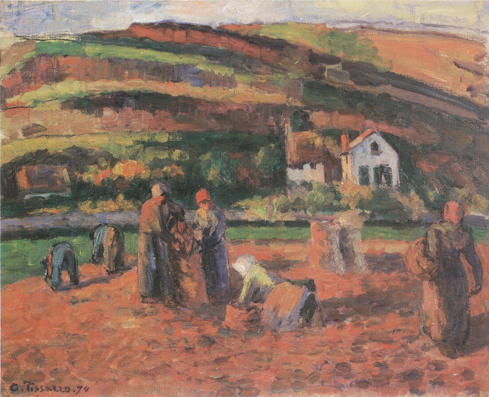 Harvestring Potatoes, Pontoise