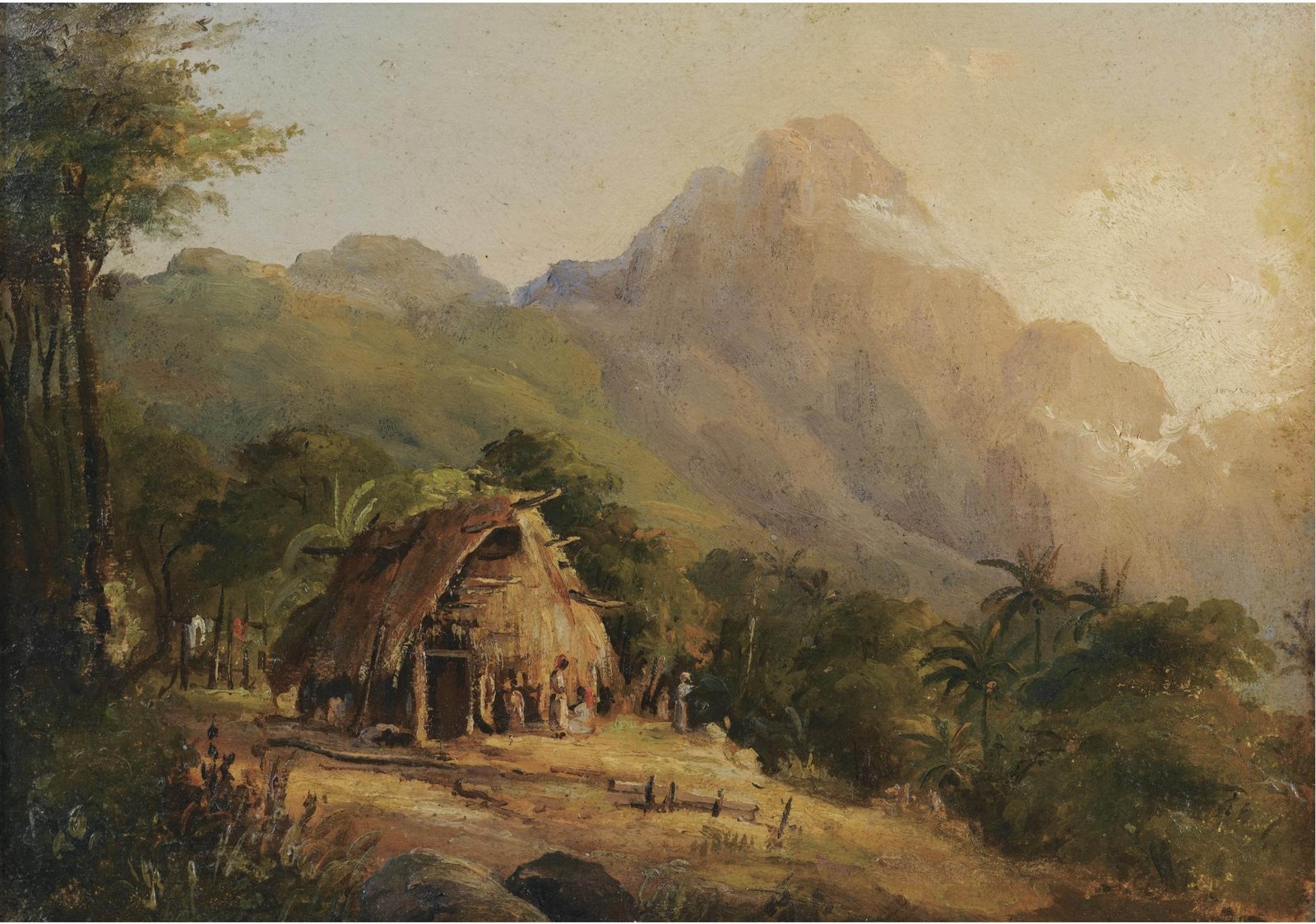 Hut in a mountain landscape, Galipan