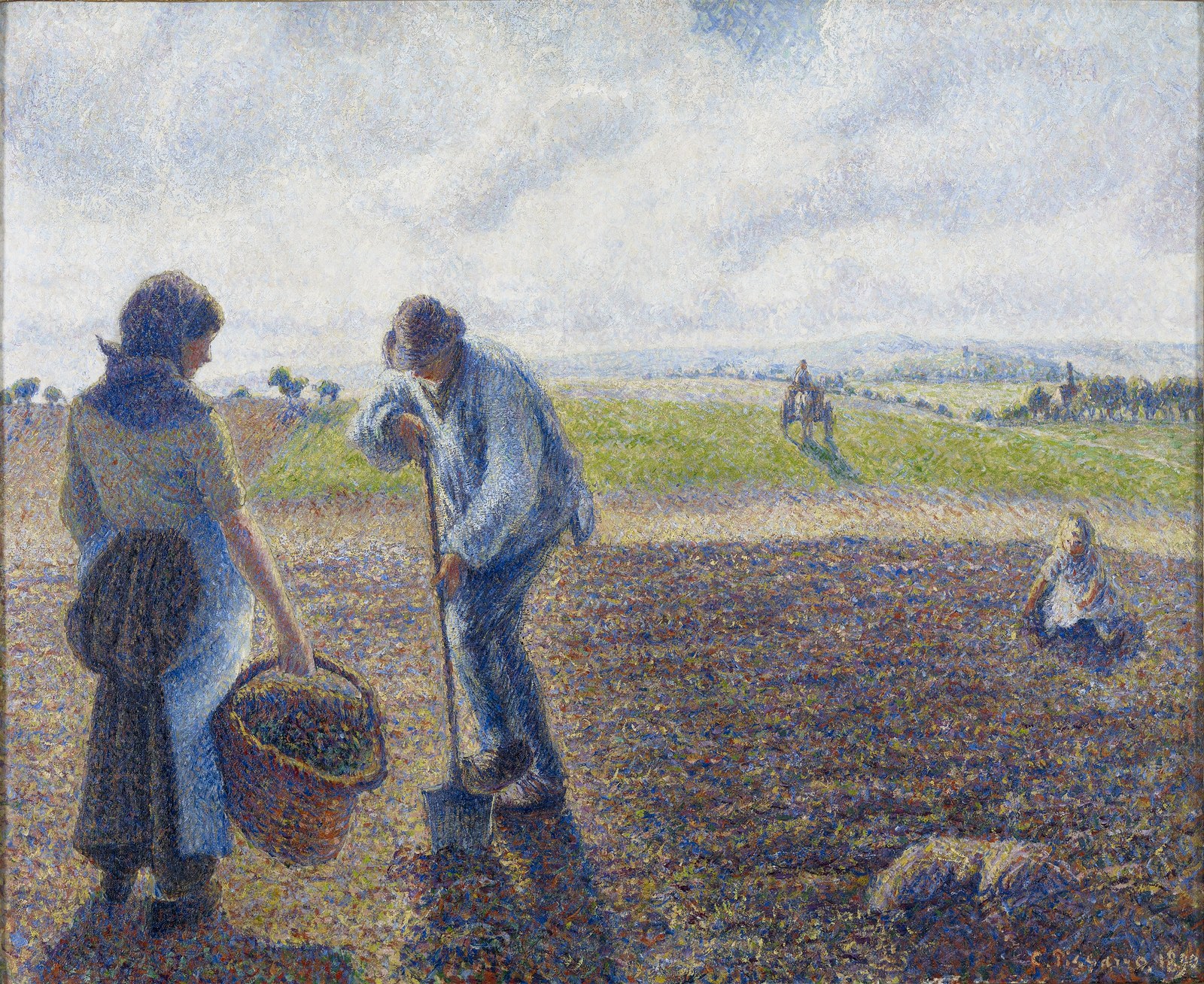 Peasants in the Fields, Éragny