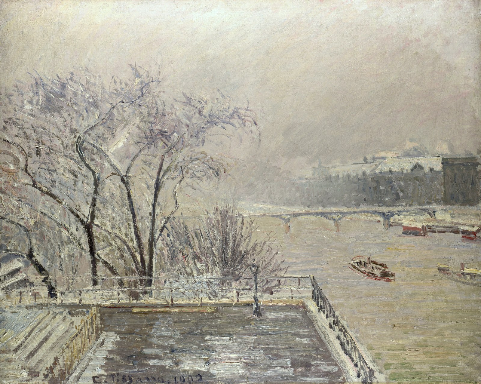 The Louvre, Morning, Effect of Snow (Second Series)
