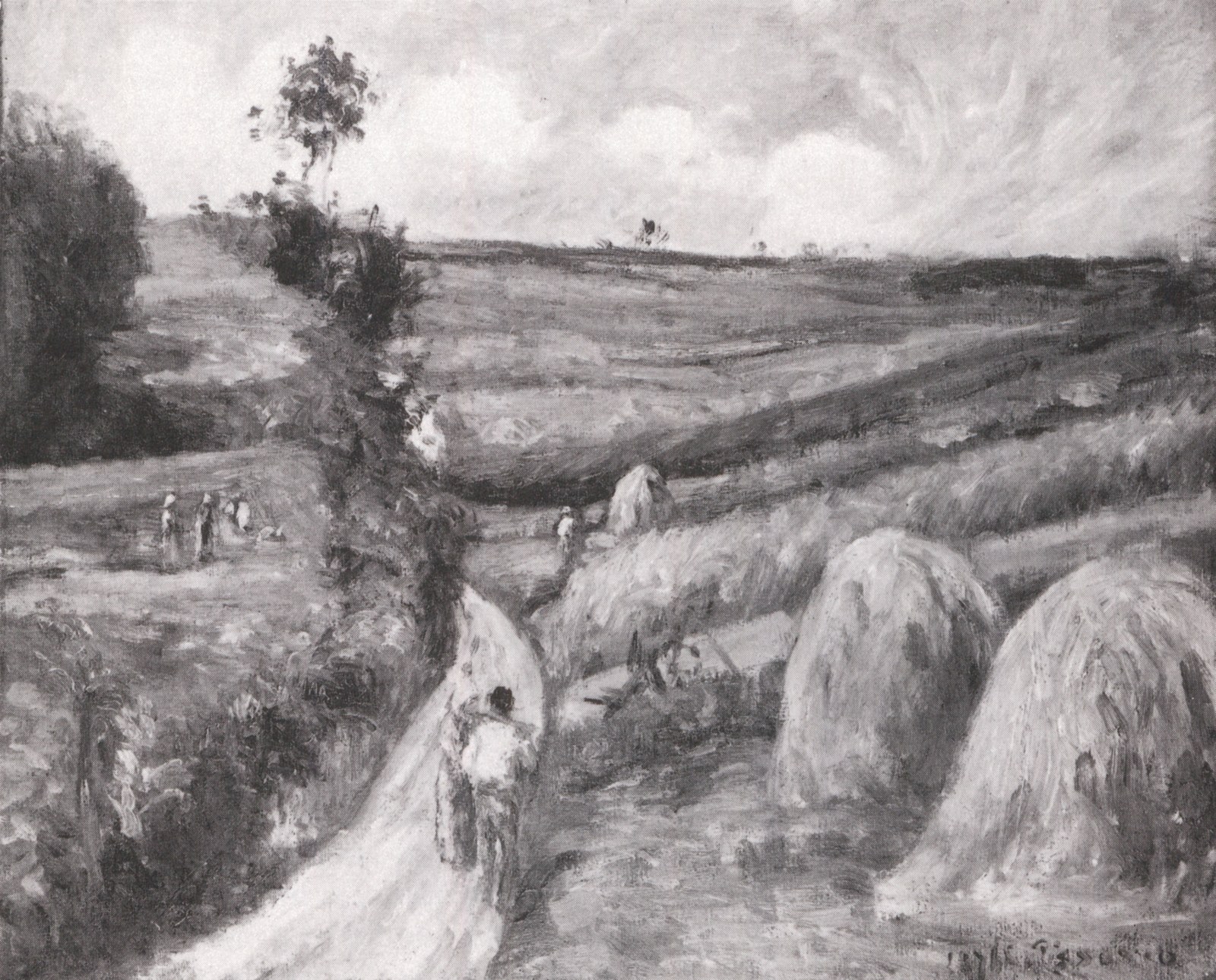 Uphill Road in the Countryside near Pontoise