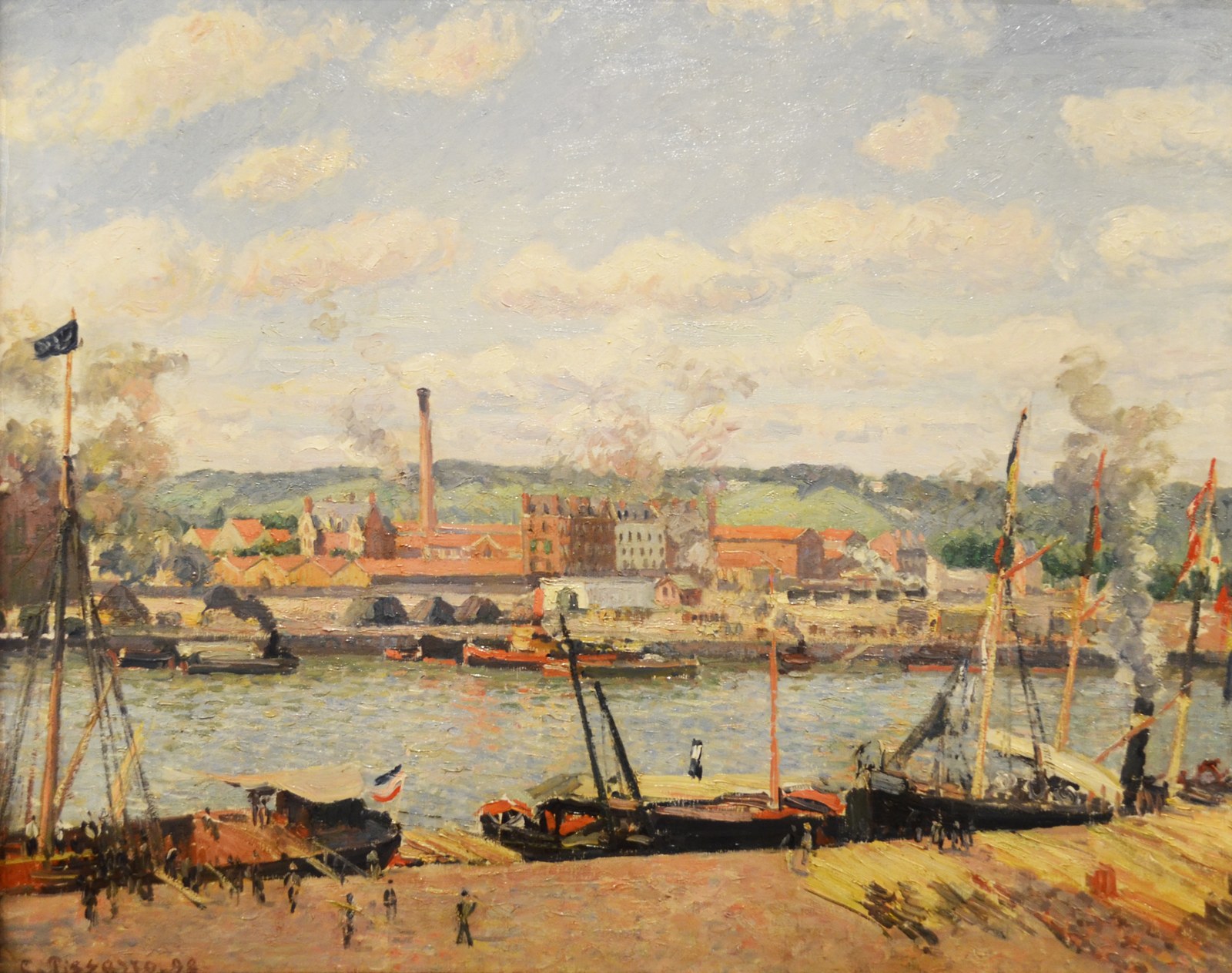View of the Oissel Cotton Mill, near Rouen