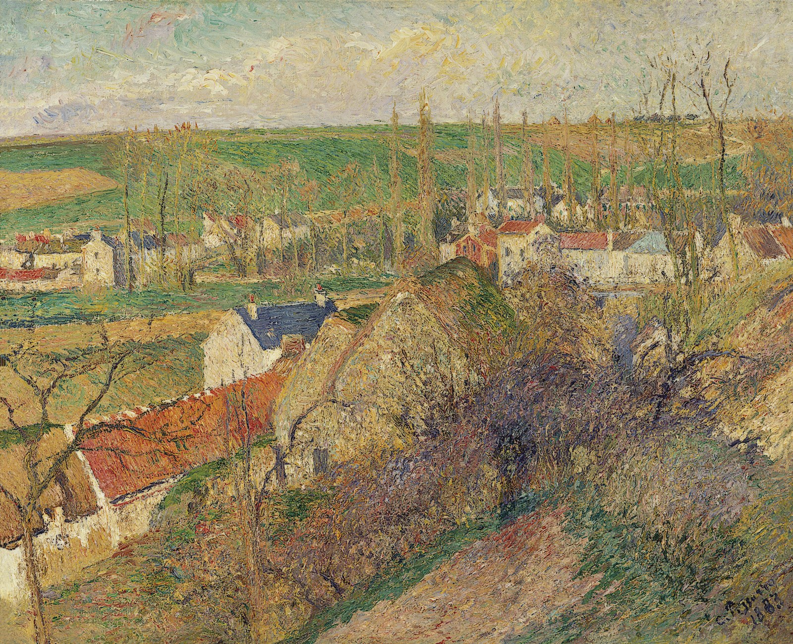 View of the village of Osny