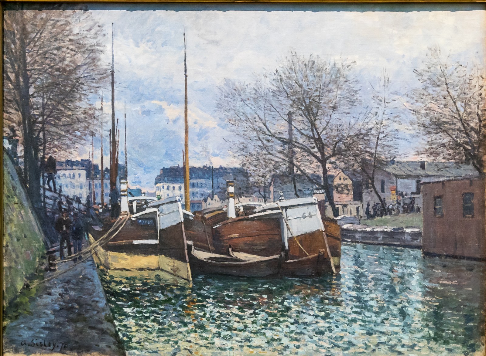 Barges on the Canal Saint-Martin