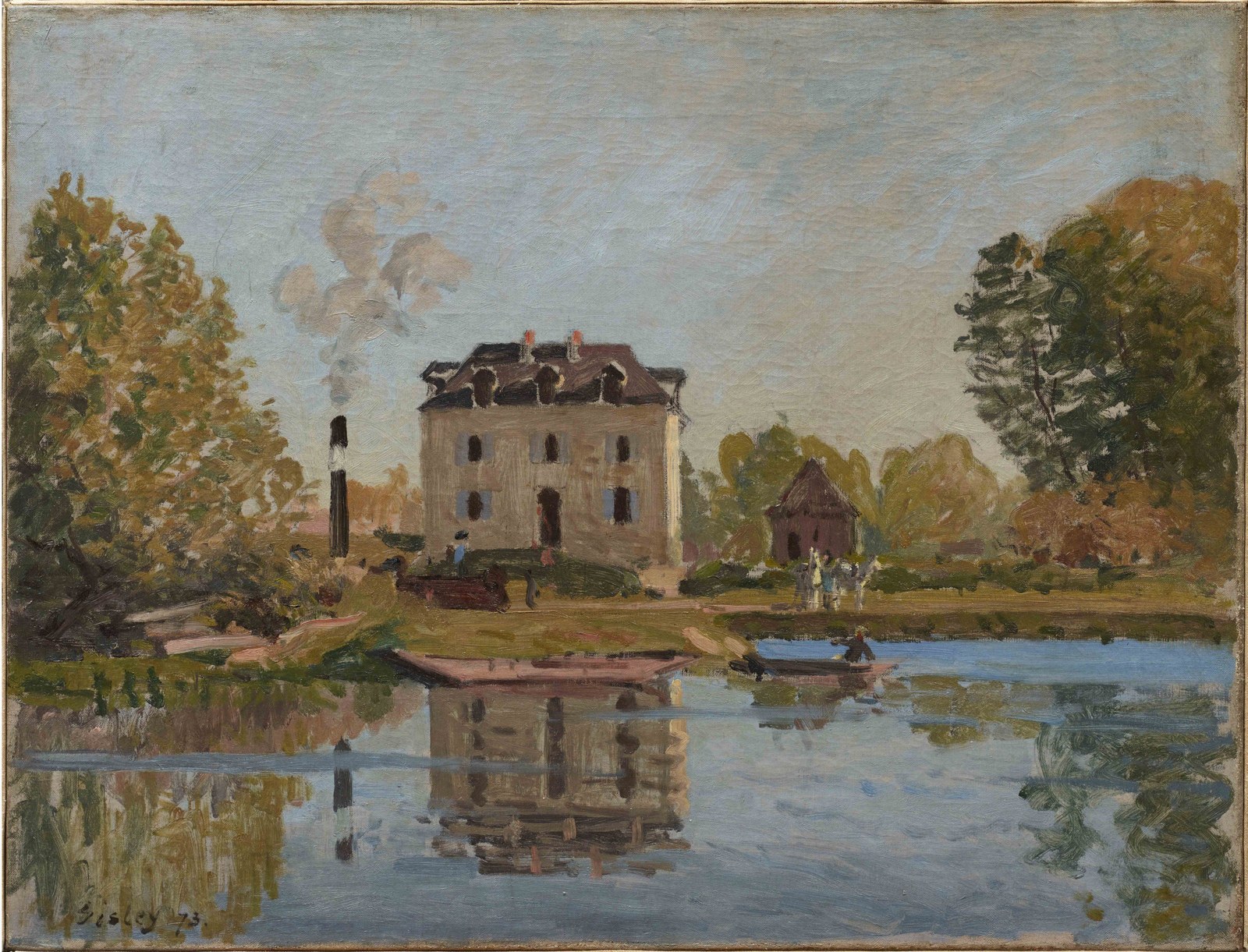 Factory on the Banks of the Seine, Bougival