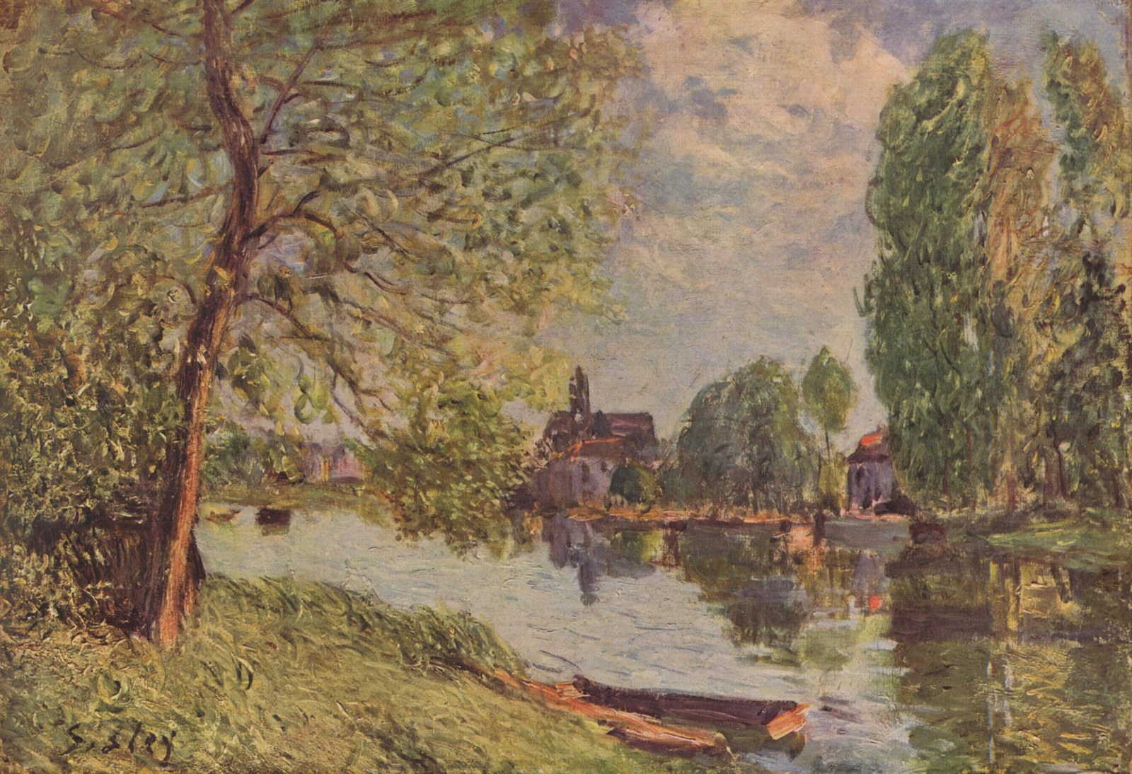 River Landscape in Moret-sur-Loing