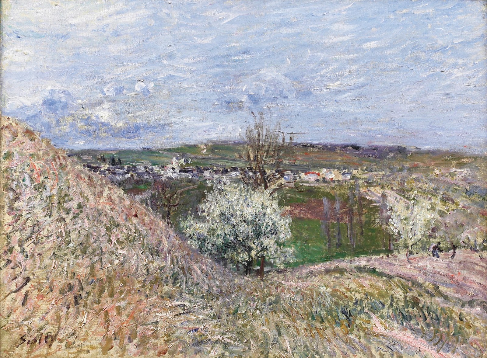Saint-Mammès heights, springtime