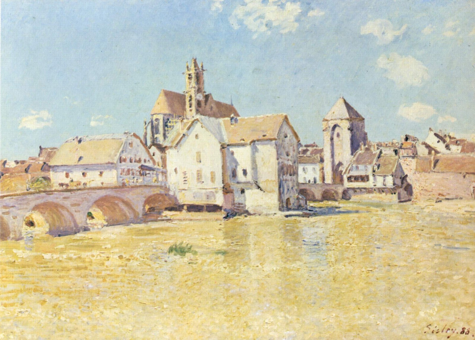 The Bridge in Moret in the Morning Light