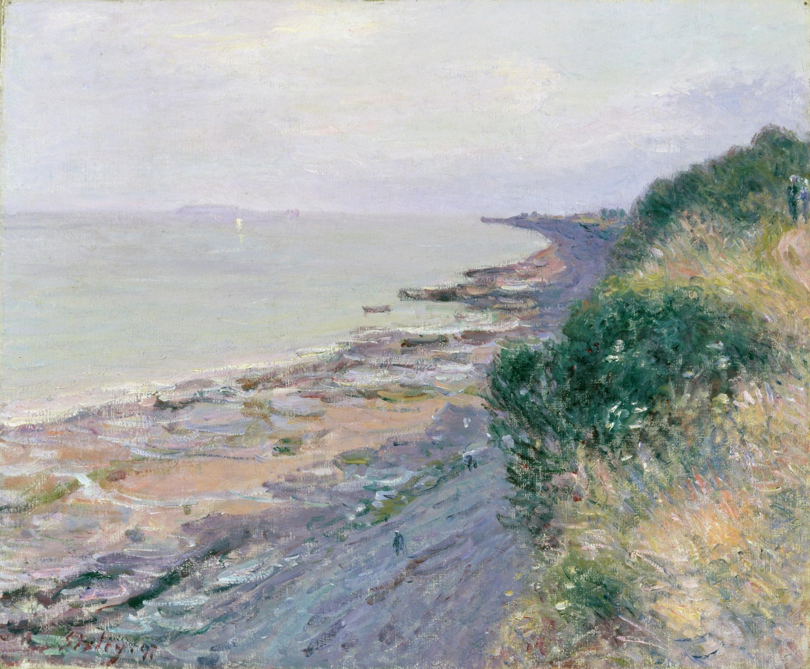 The Cliff at Penarth, Evening, Low Tide