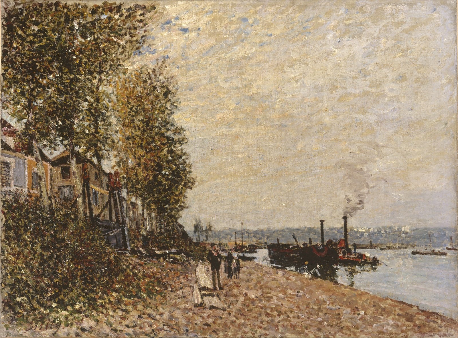 Tugboat on the Loing, Saint-Mammès