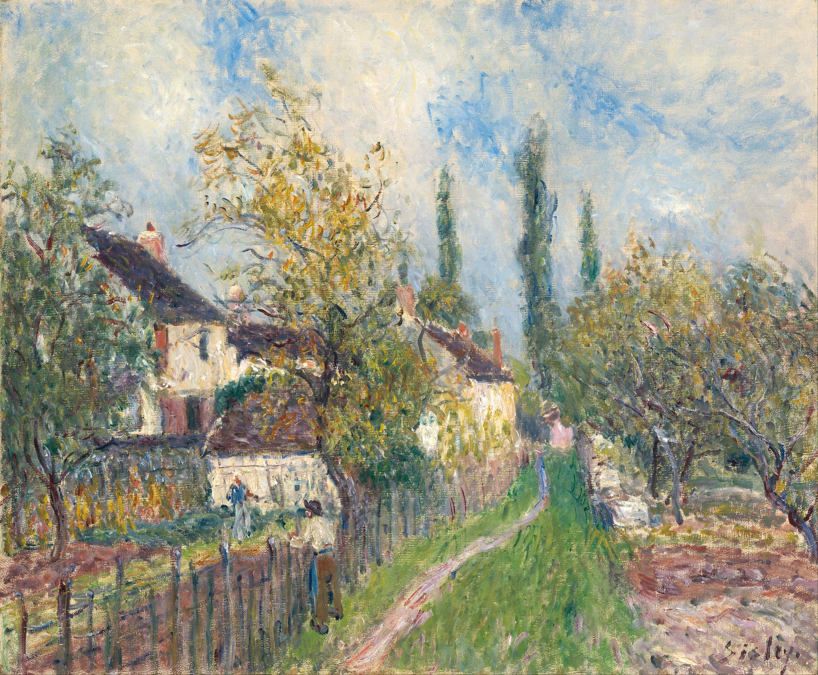 Un sentier aux Sablons [A path at Les Sablons]