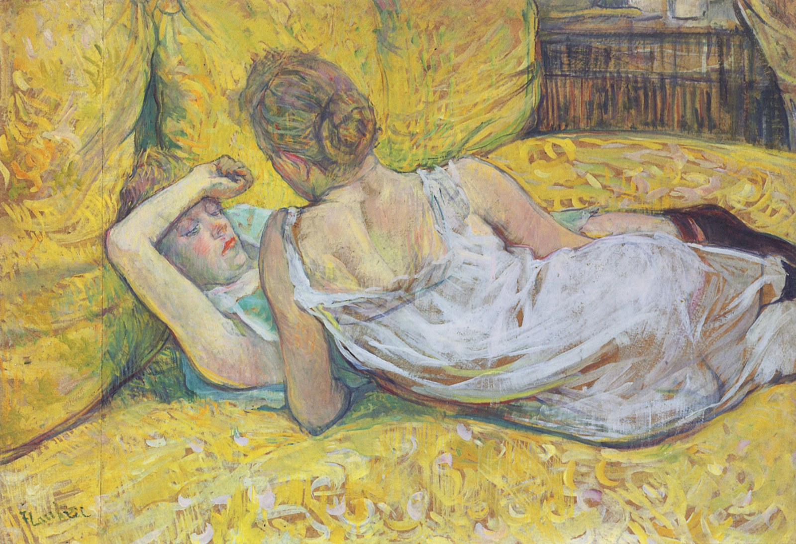 Les Deux amies par Henri de Toulouse-Lautrec