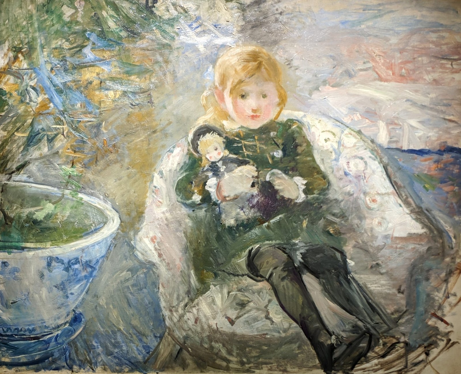Young girl with a doll