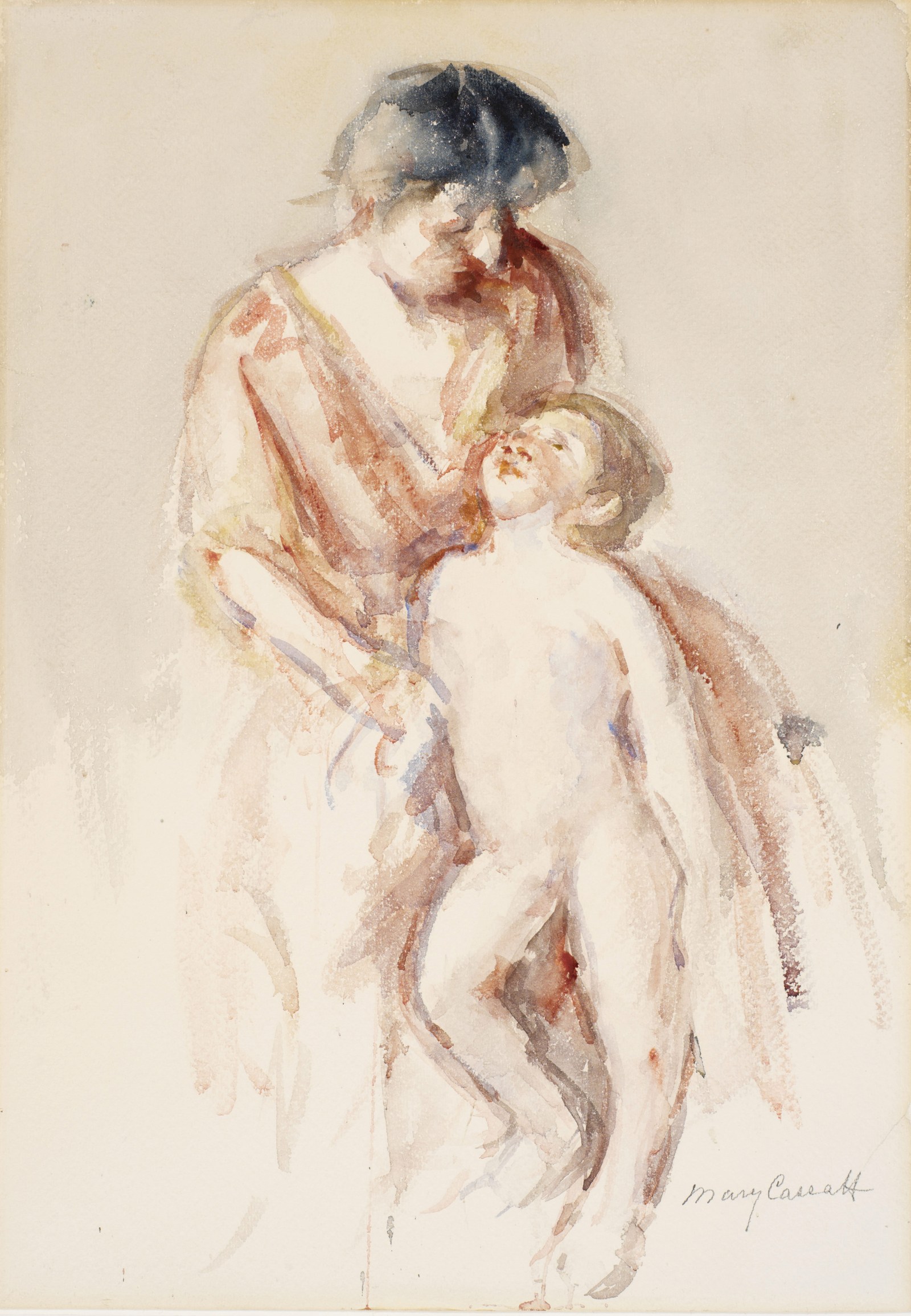 Woman with Nude Boy at Her Left