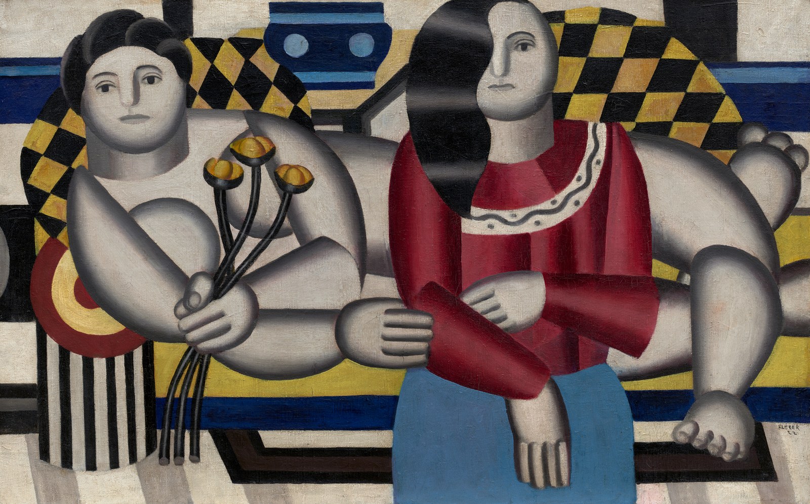Woman holding flowers