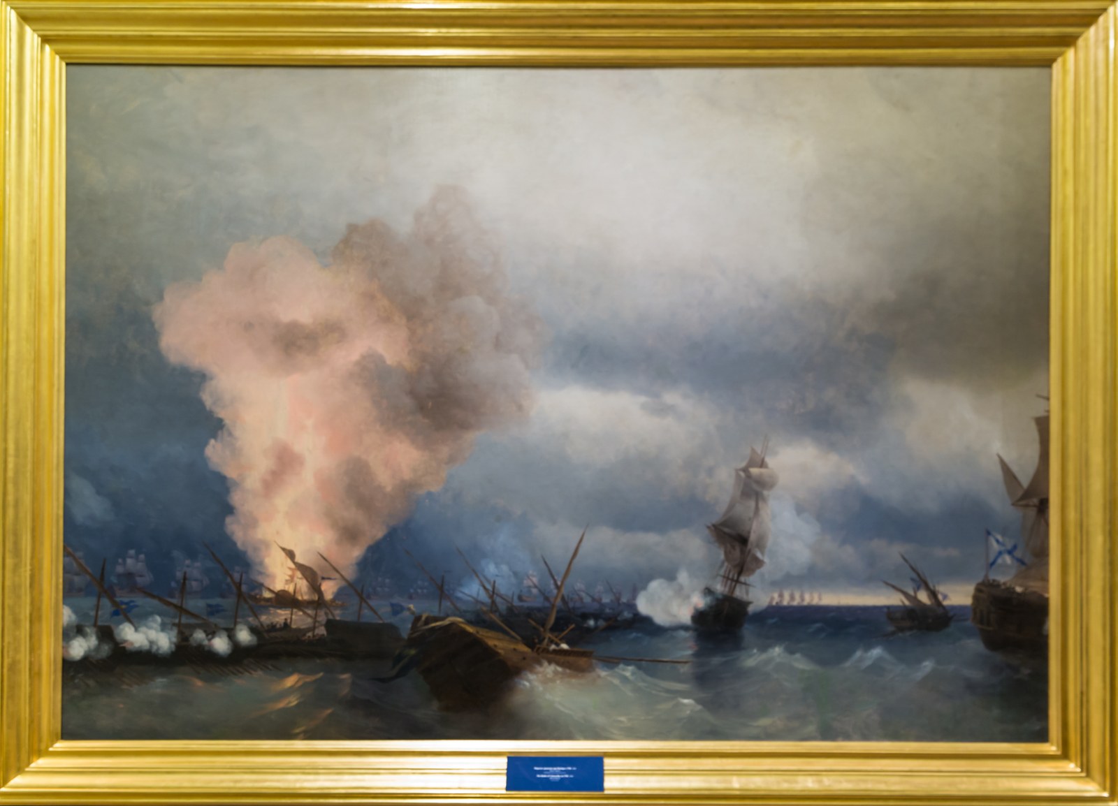 The Battle of Vyborg Bay in 1790.