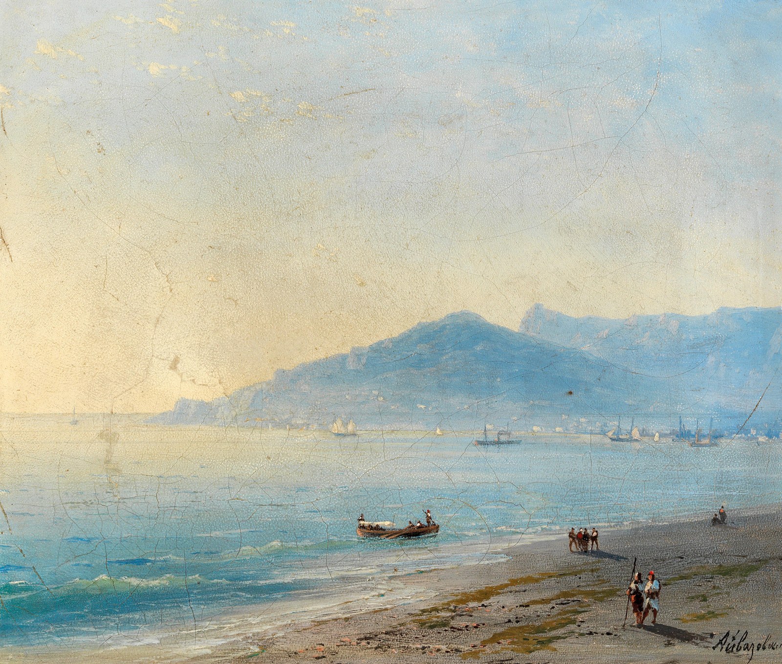 The Bay of Yalta with the Magobi and Ai Petri mountains