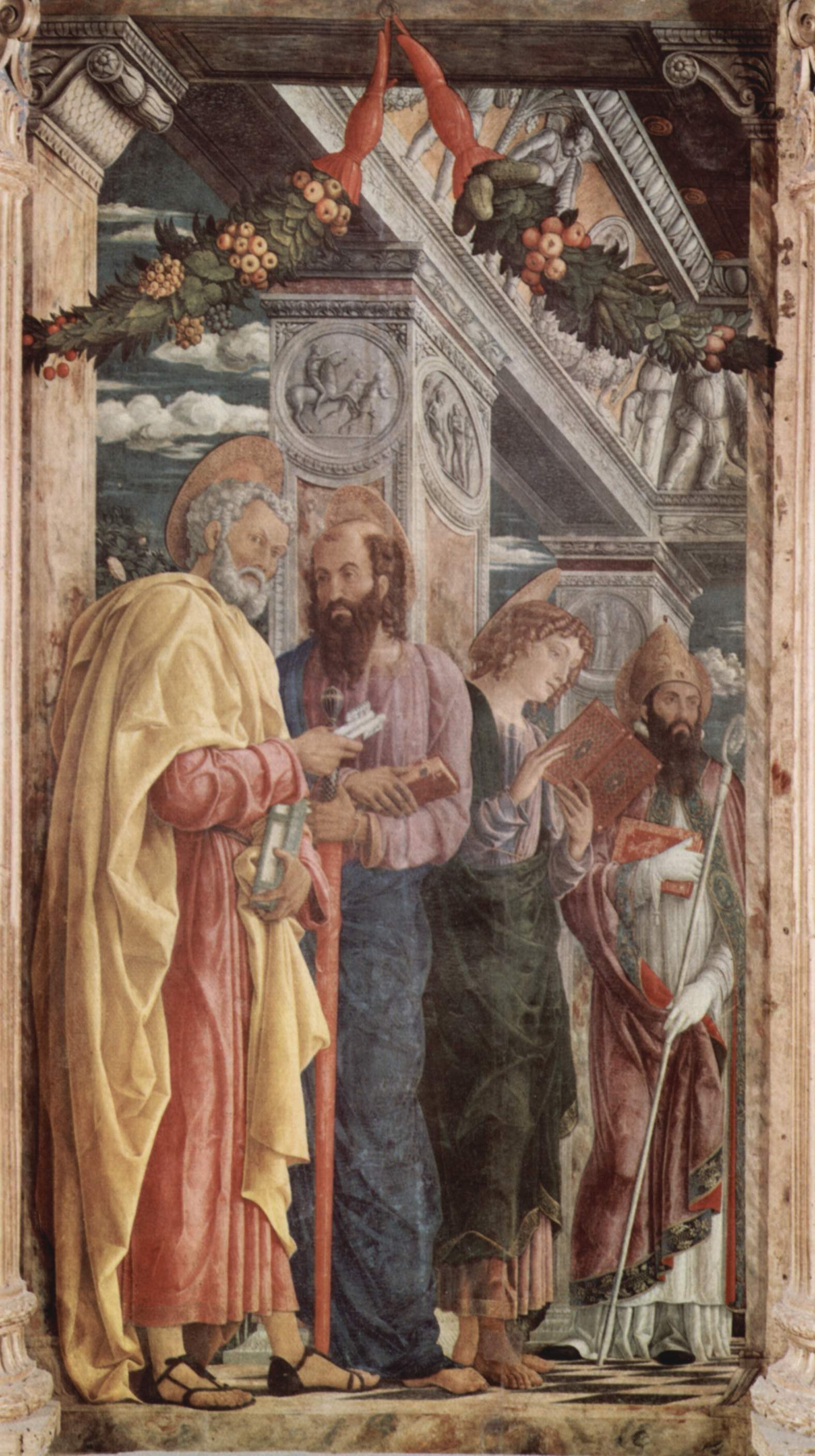 Peter, Paul, John the Apostle with St. Zeno
