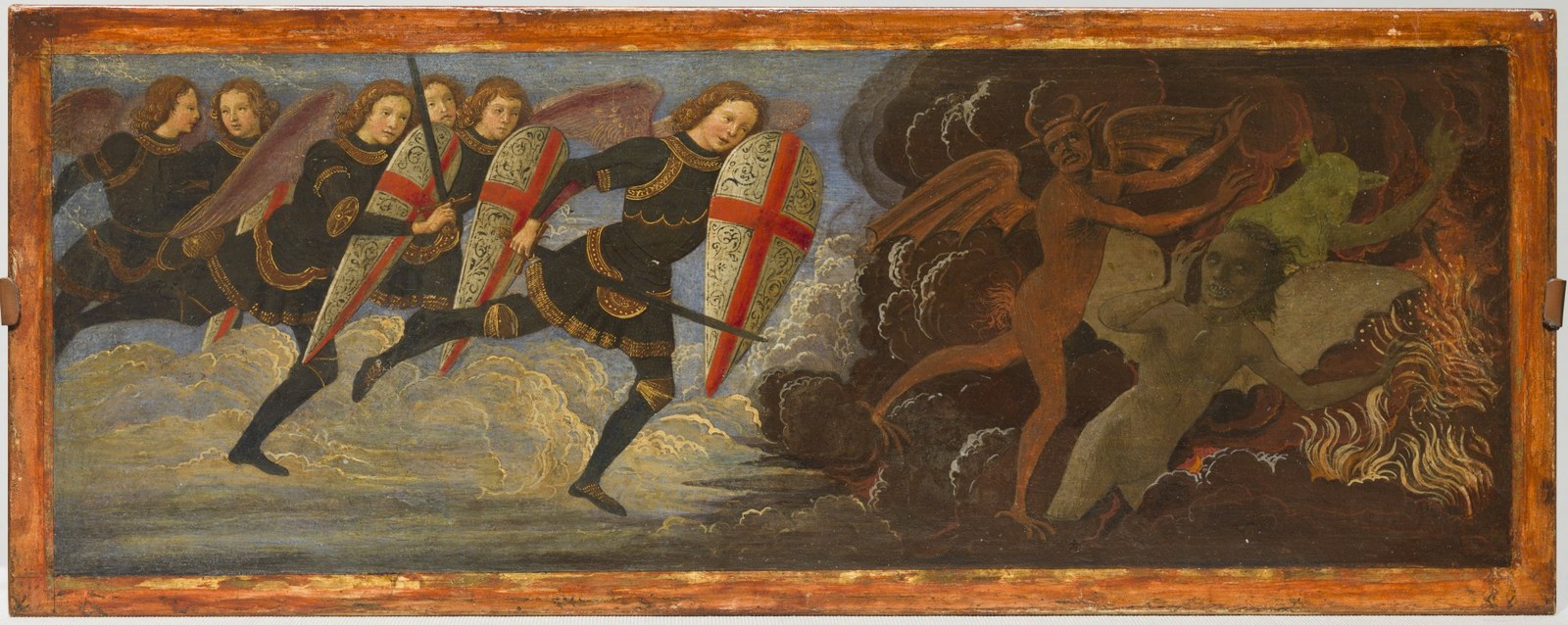 Archangel Saint Michael and the Angels at War with the Devil