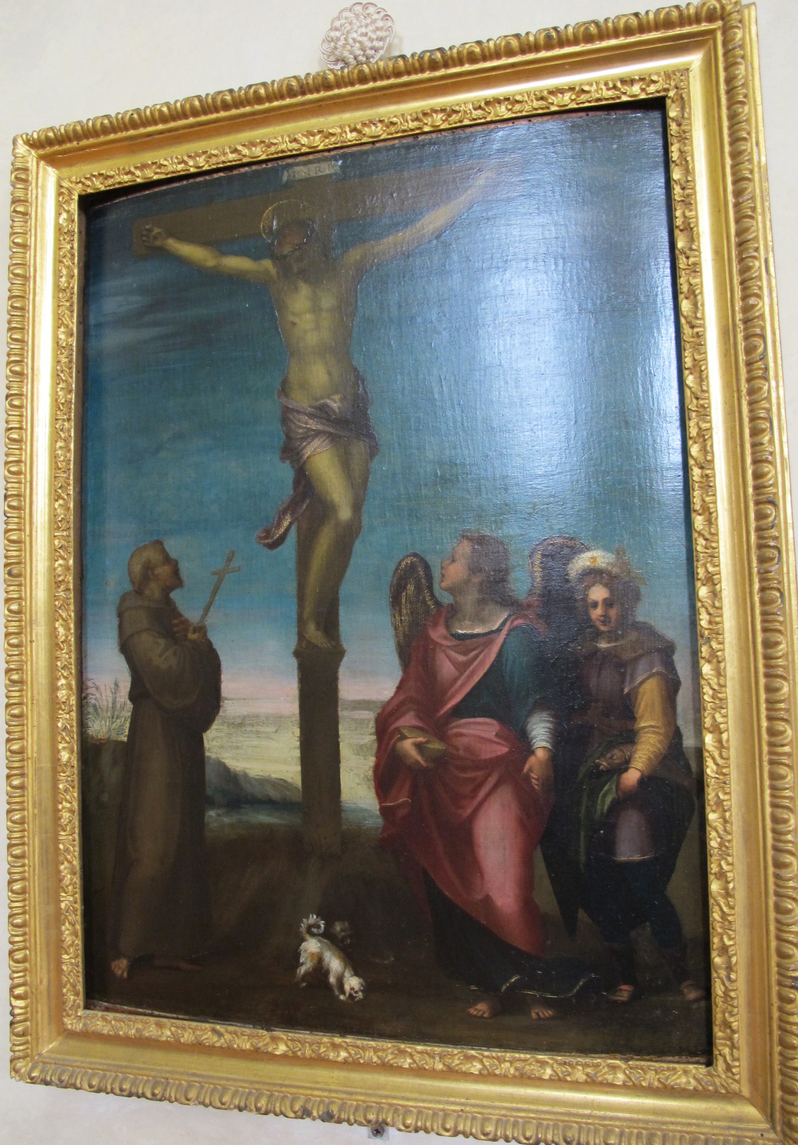Crucifixion with Sts. Francis, Tobias and Raphael