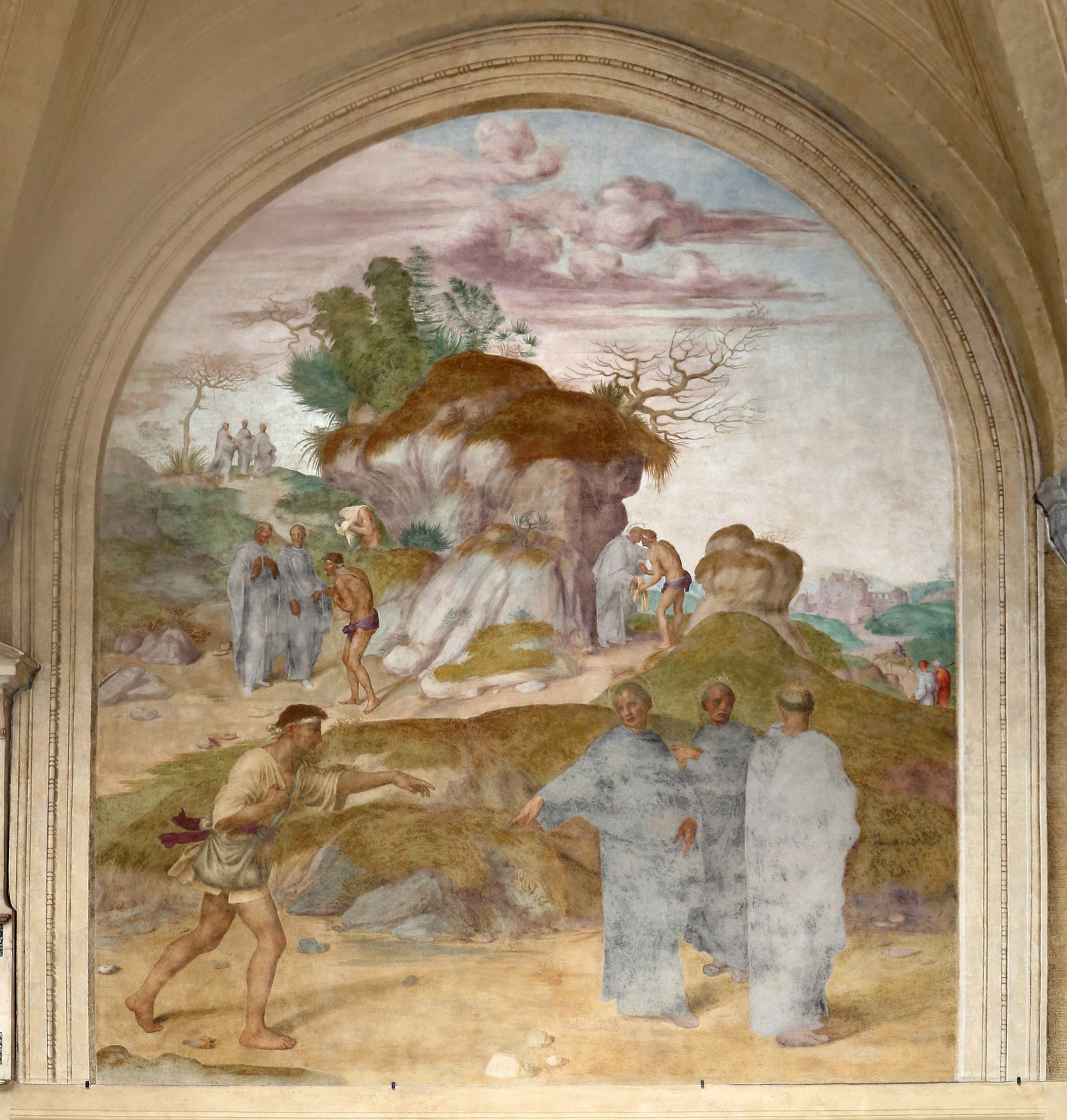 Saint Philip heals a leper