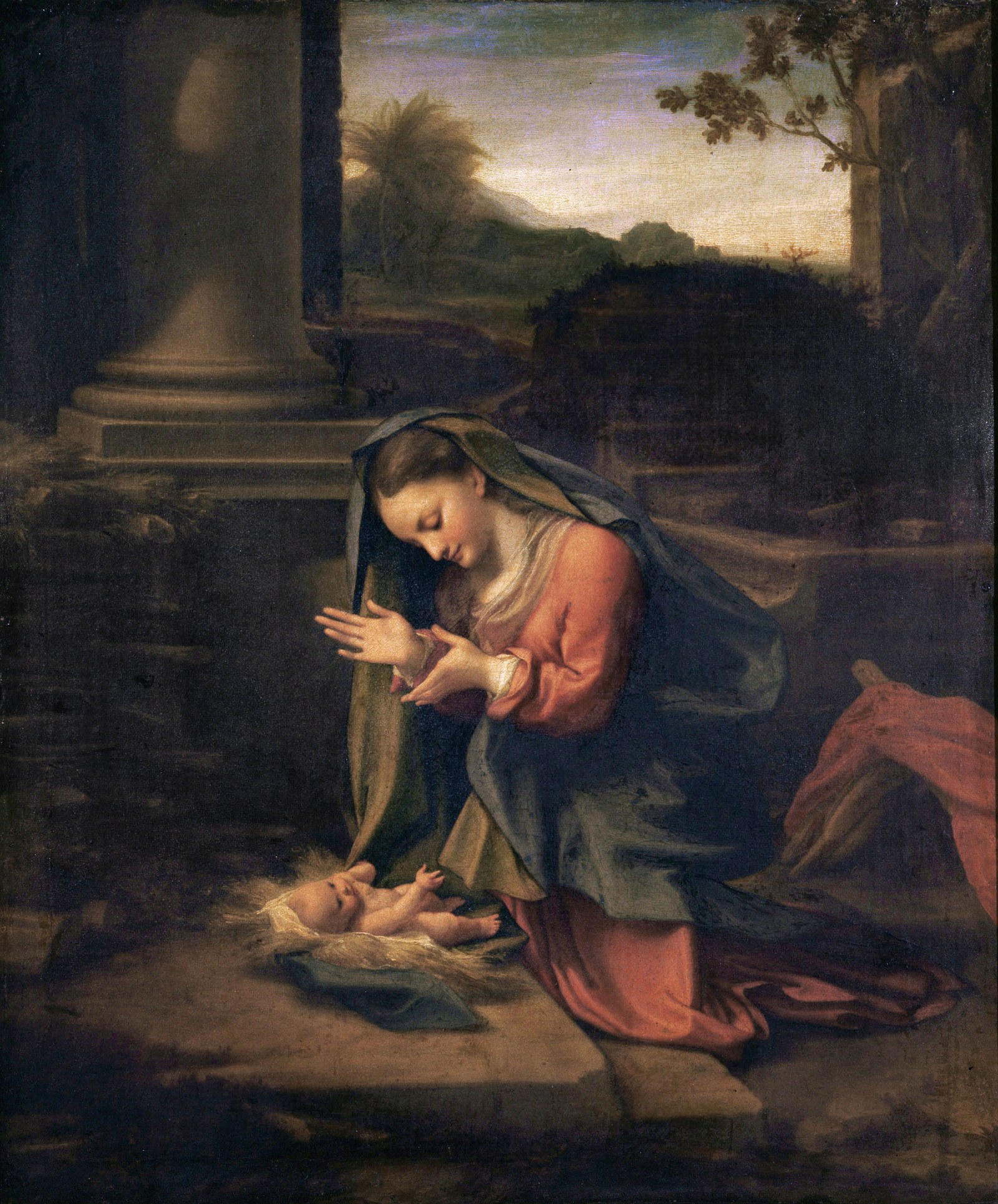 Correggio - La Vergine che adora il Bambino - Google Art ProjectFXD