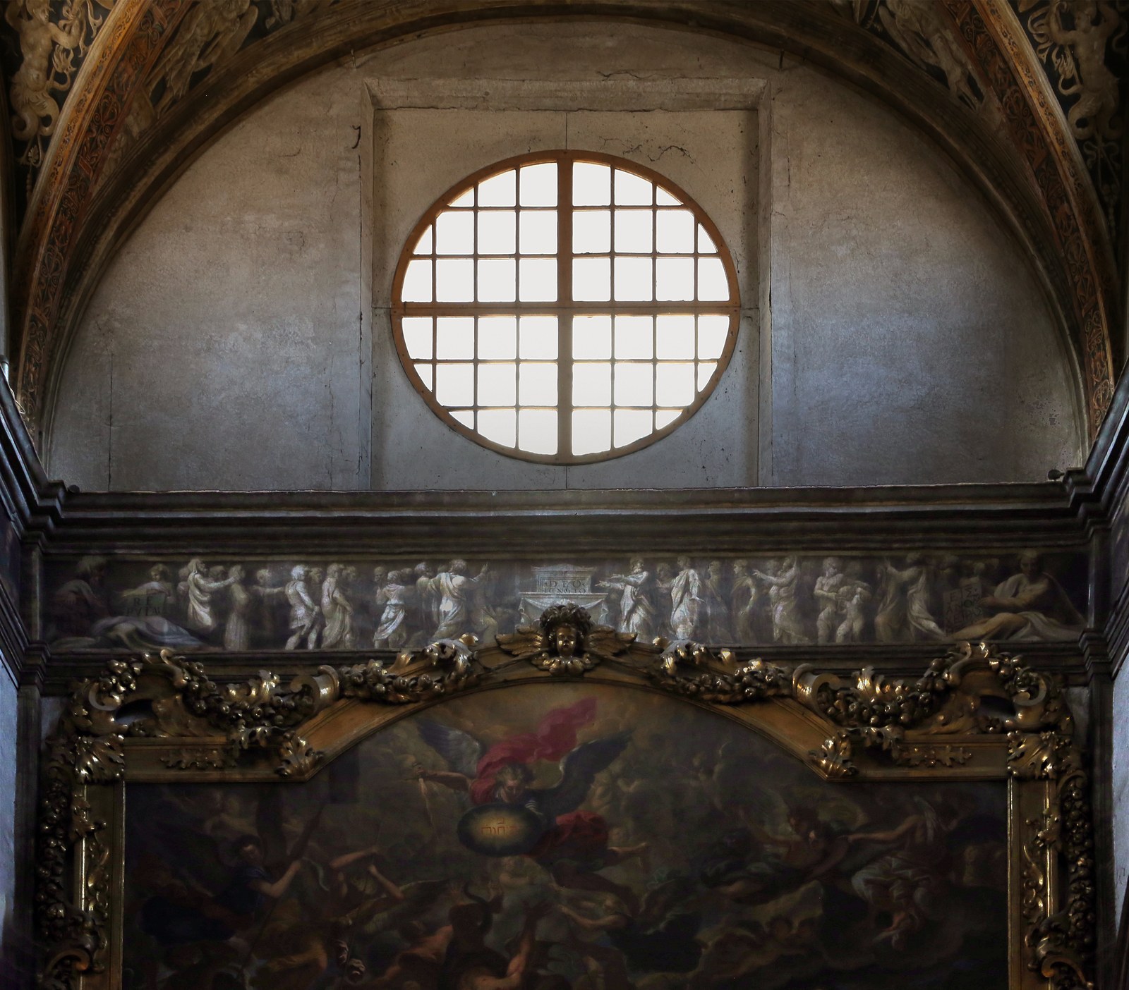 Correggio e francesco maria rondani, fregio della navata mediana di san giovanni evangelista, 1522-23, 40