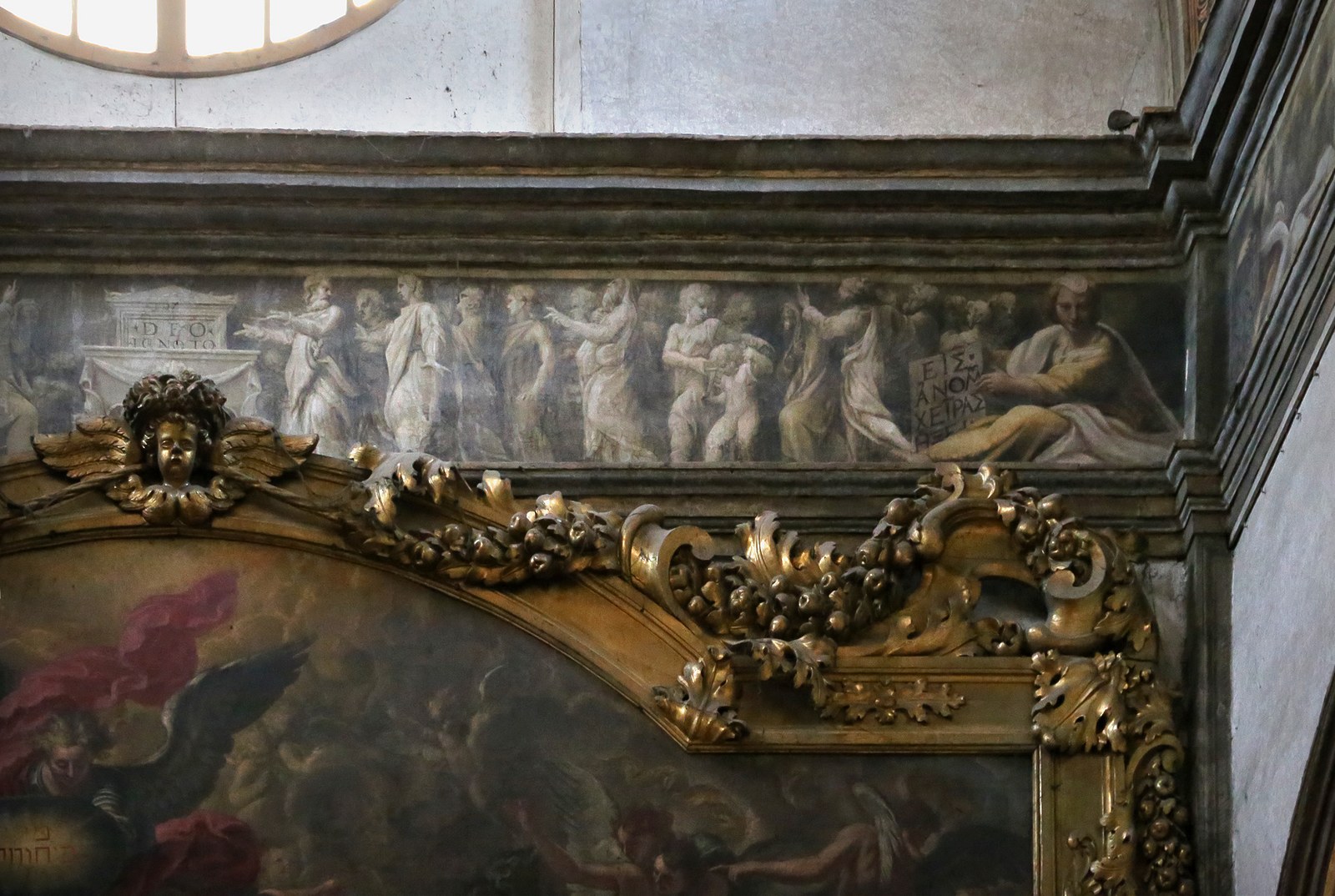 Correggio e francesco maria rondani, fregio della navata mediana di san giovanni evangelista, 1522-23, 42