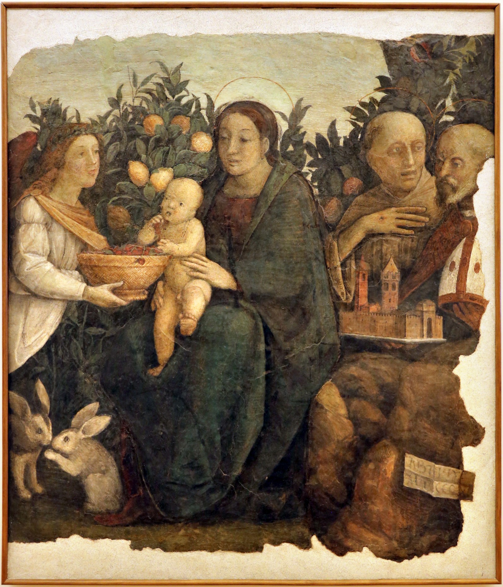 Correggio, madonna dei limoni, 1511, 01