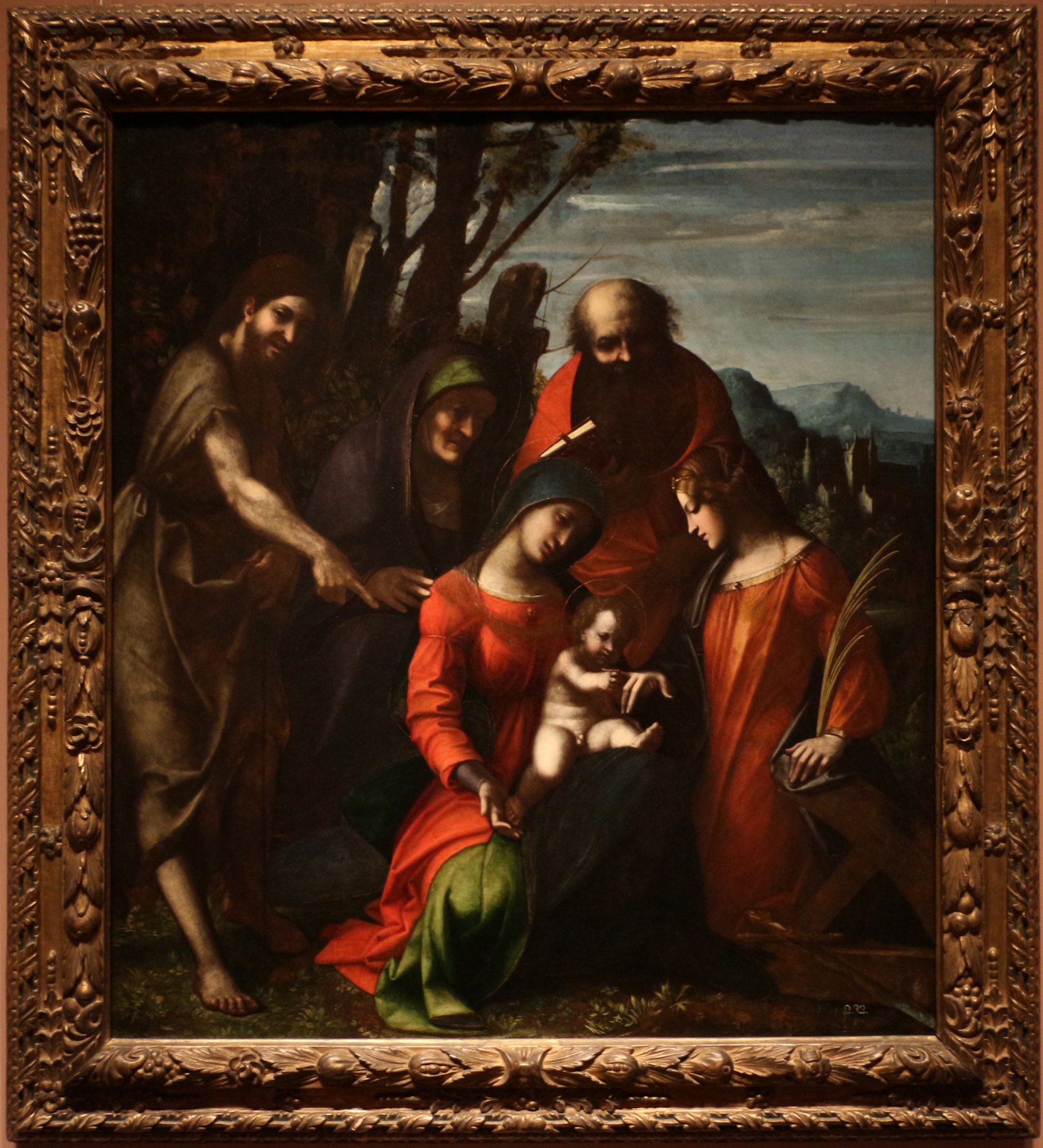 Correggio, matrimonio mistico di santa caterina, 1510-14 ca. 01