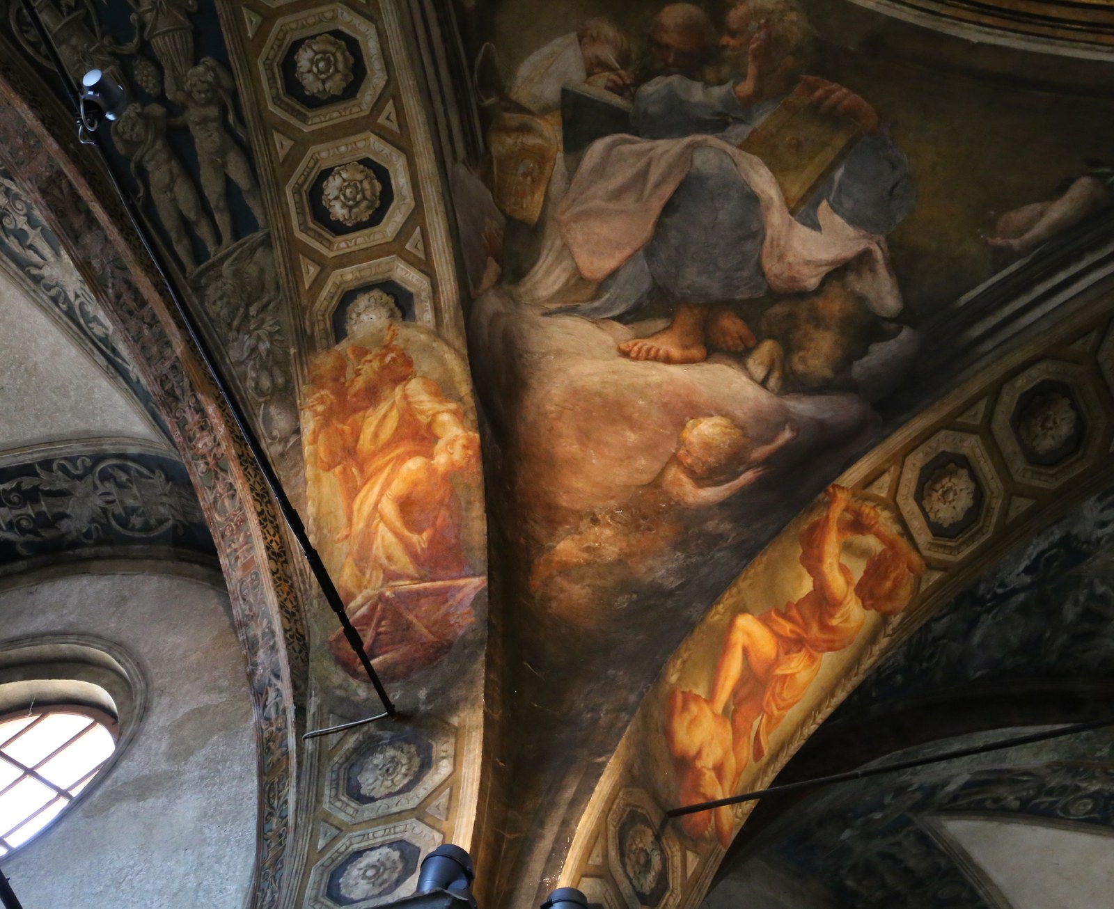 Correggio, transito di san giovanni evangelista, 1520, eroi biblici, abramo (sacrificio di isacco