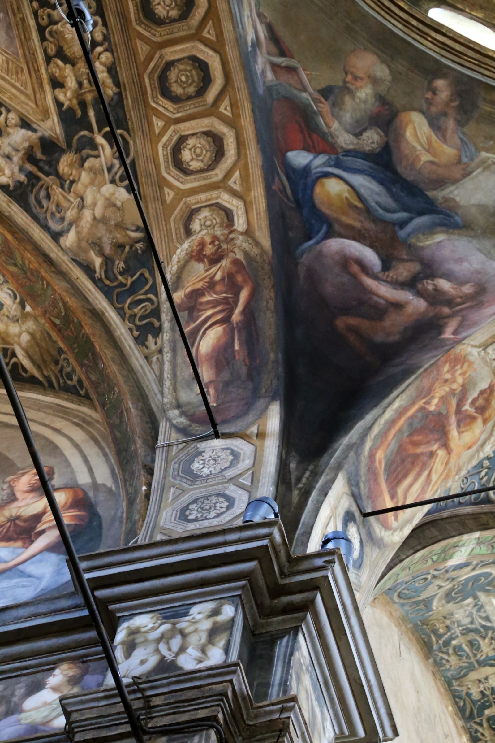 Correggio, transito di san giovanni evangelista, 1520, eroi biblici, aronne