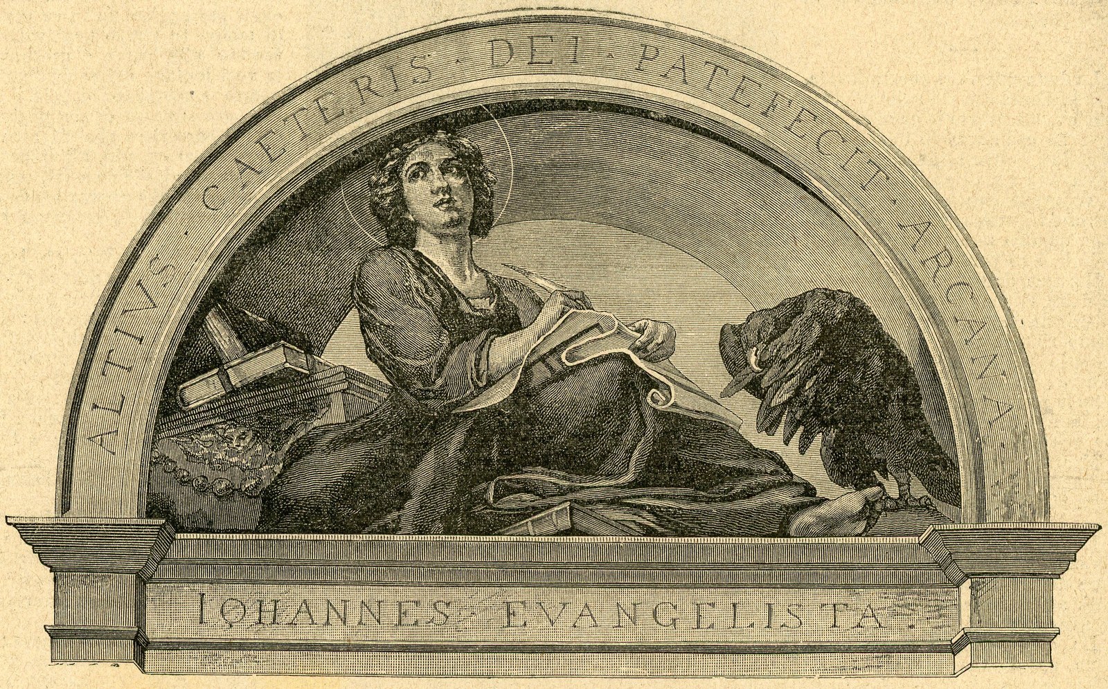 San Giovanni Evangelista, affresco del Correggio