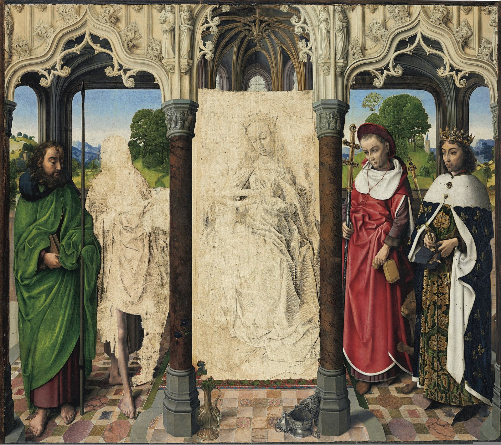 Virgin and Child with saints
