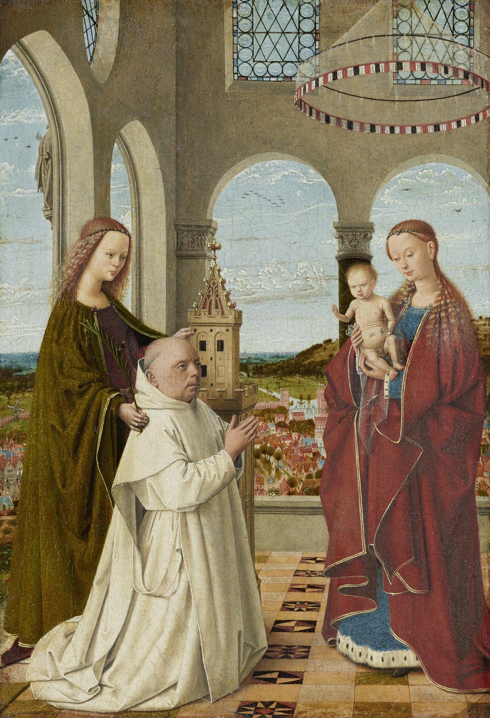 Mary with the Child, St. Barbara and a Carthusian Monk