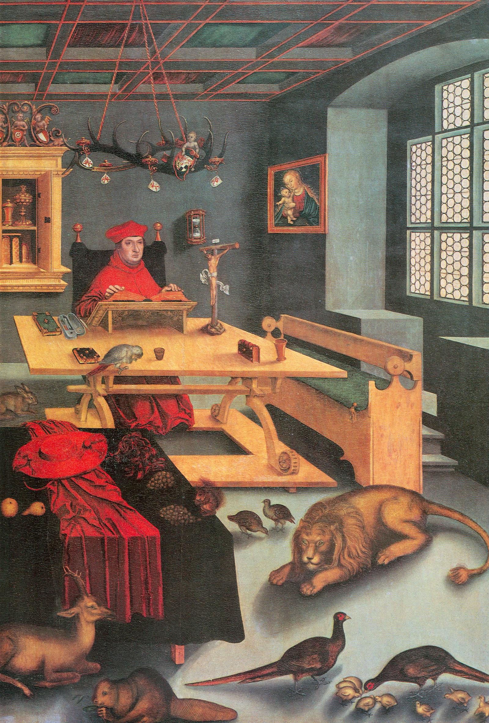 Cardinal Albrecht of Brandenburg as Saint Jerome
