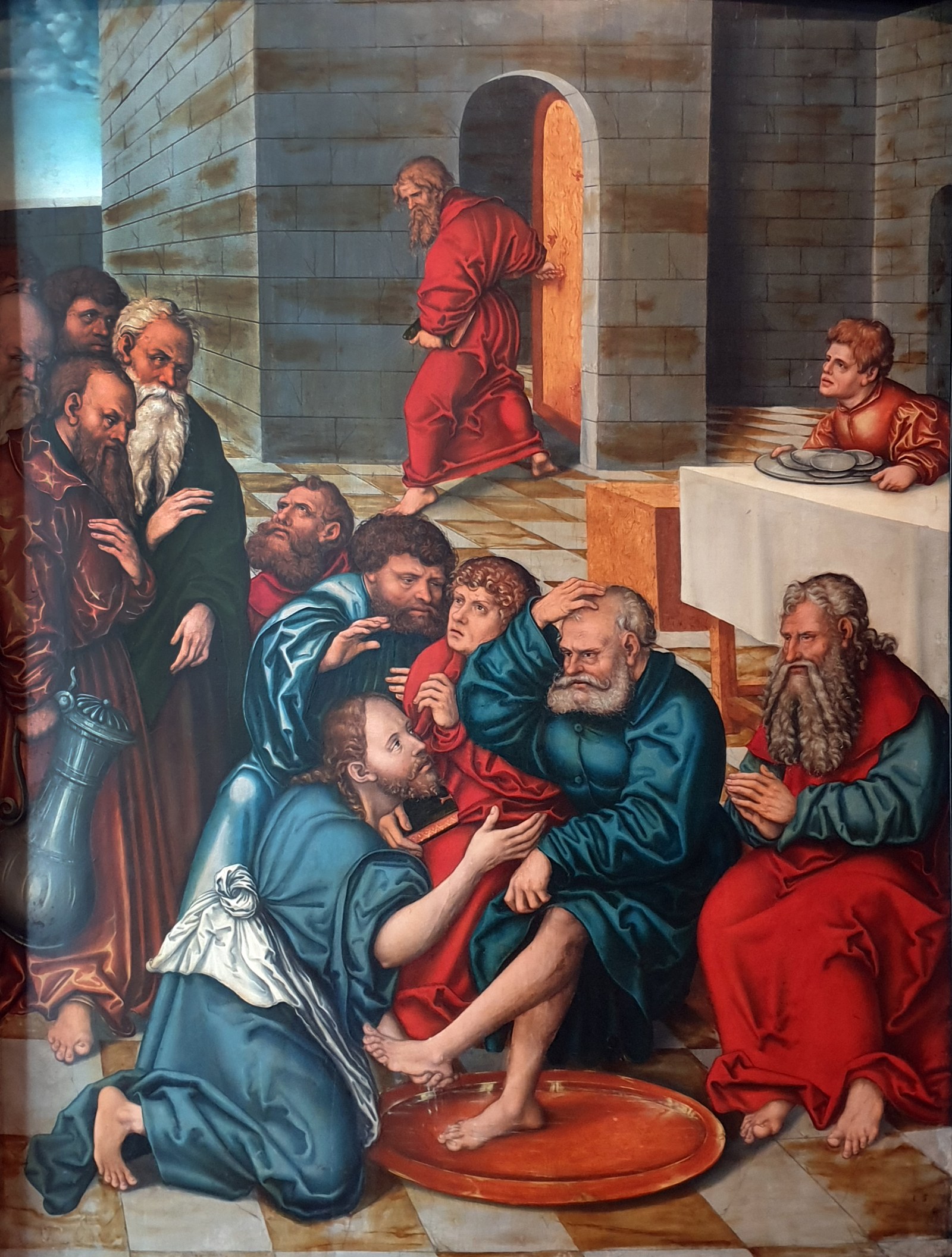 Cycle of Passion: Christ washing the feet of the apostles