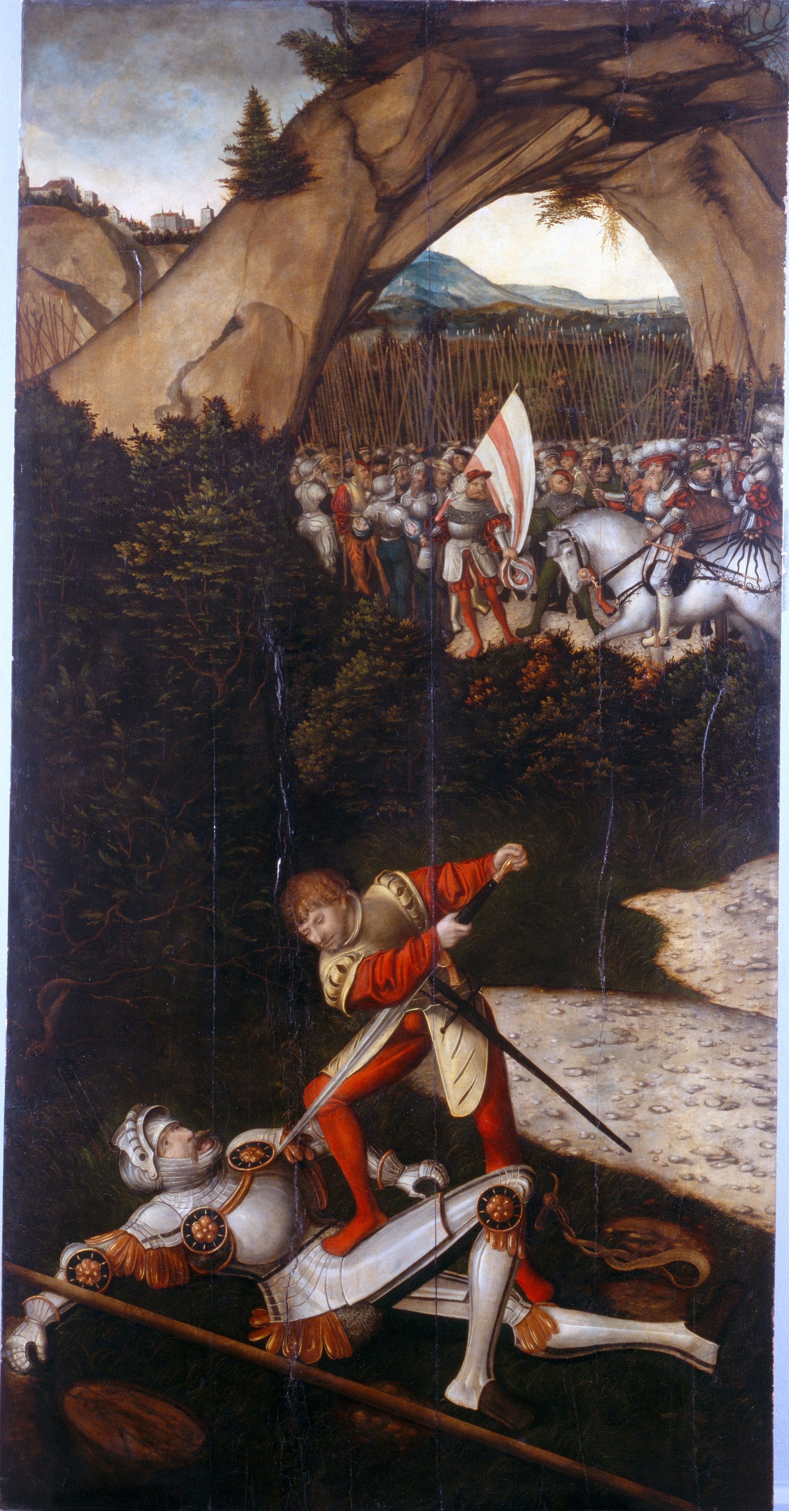 David and Goliath (Elector Joachim II's exemplum panels)