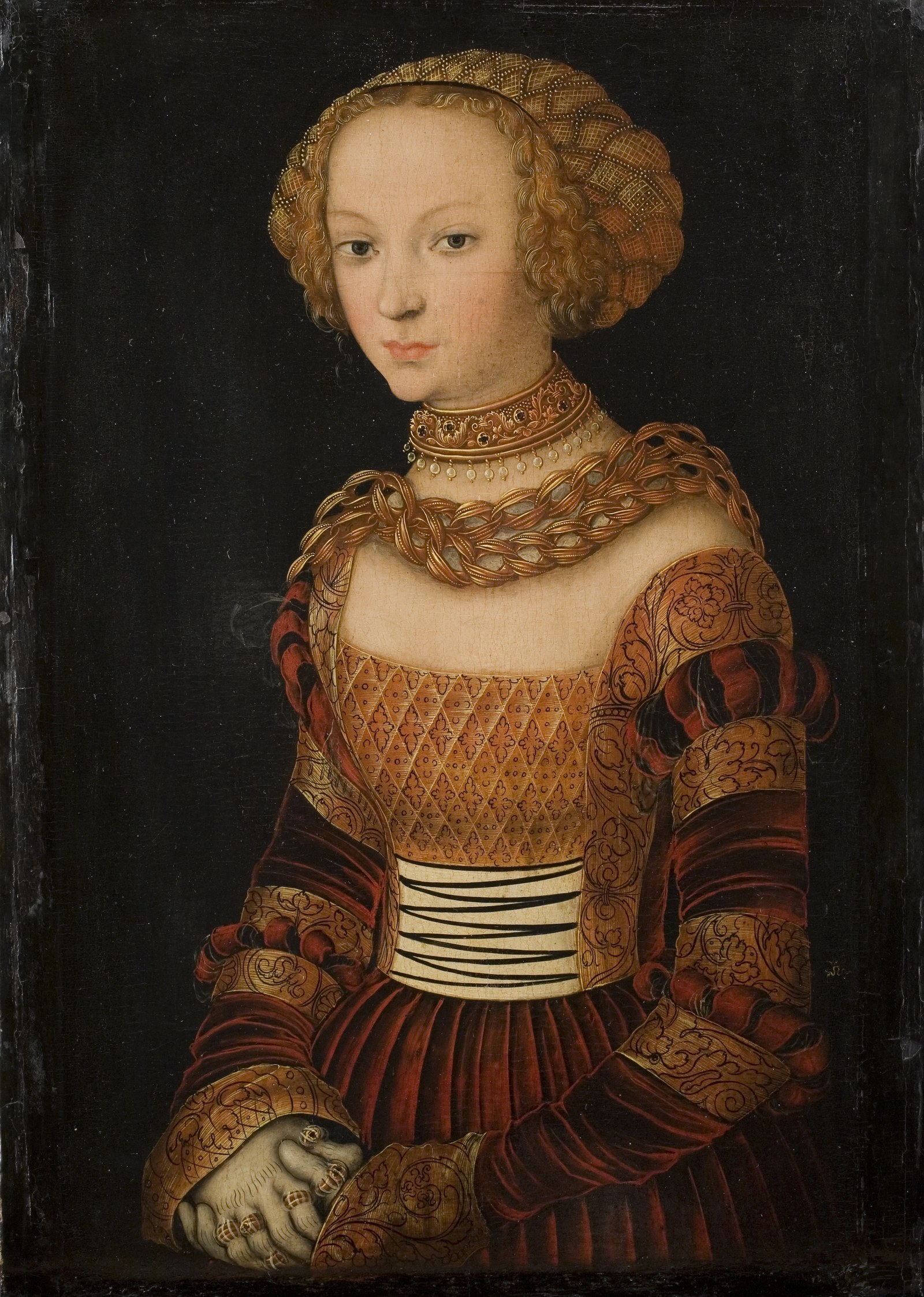 Portrait of a Young Woman. Princess Emily of Saxony?
