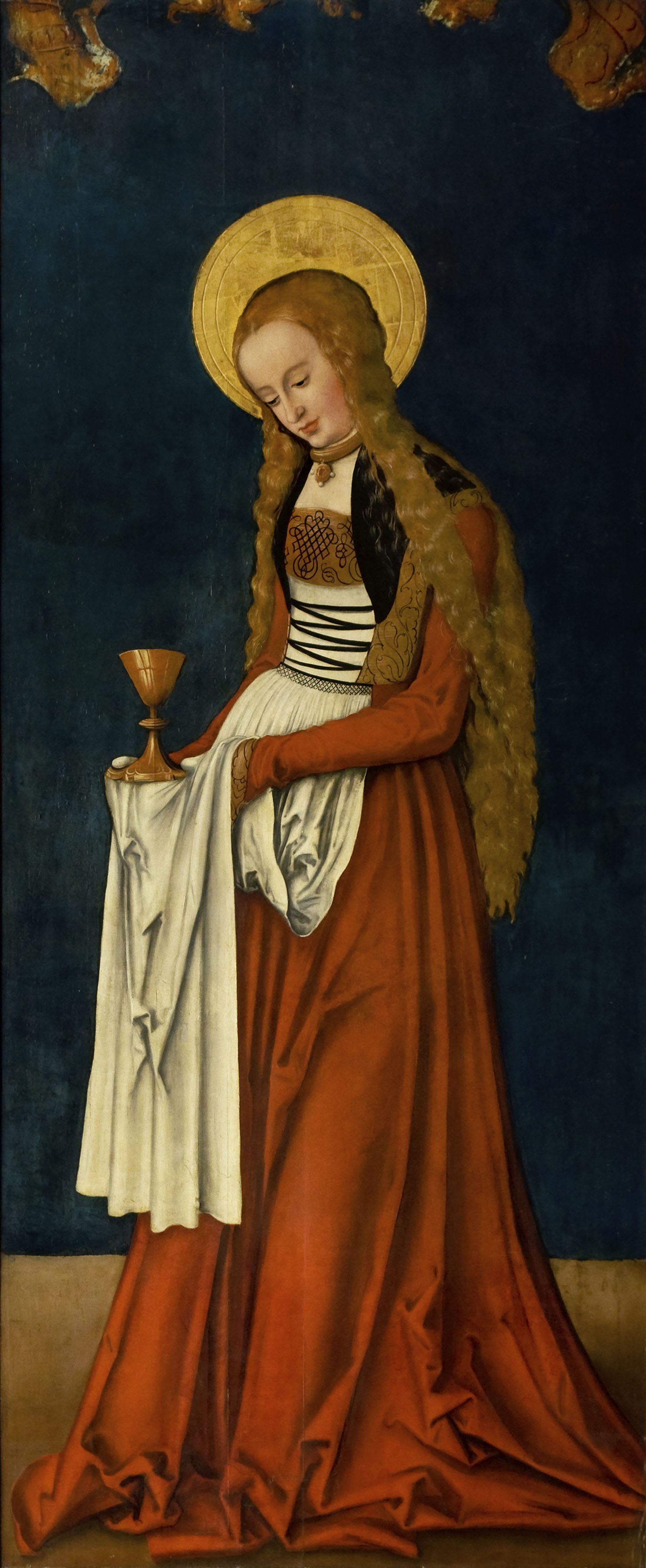 Right exterior wing from the Altarpiece for the West Chancel of Naumburg Cathedral: St Barbara