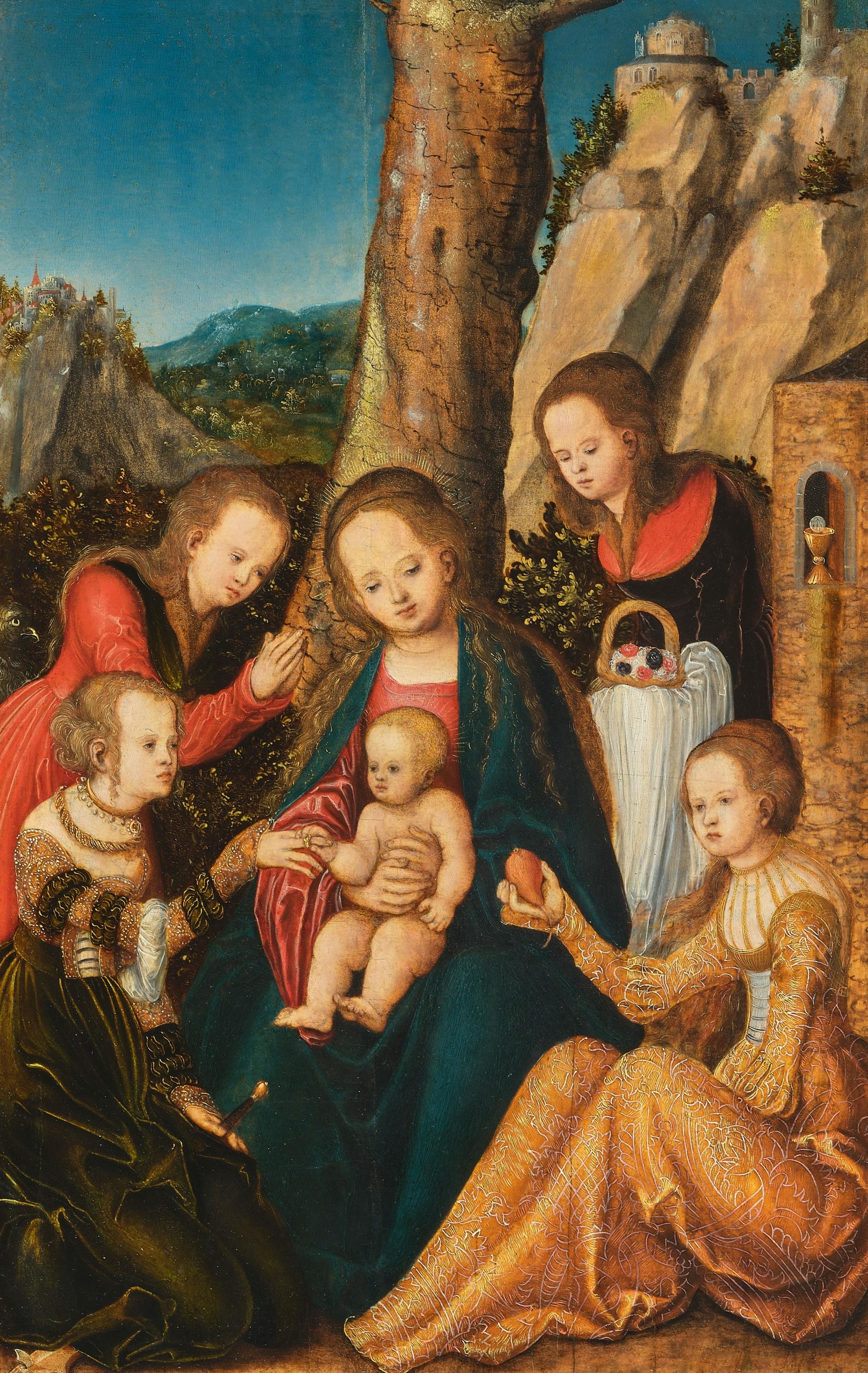 The Marriage of St Catherine with Female Saints