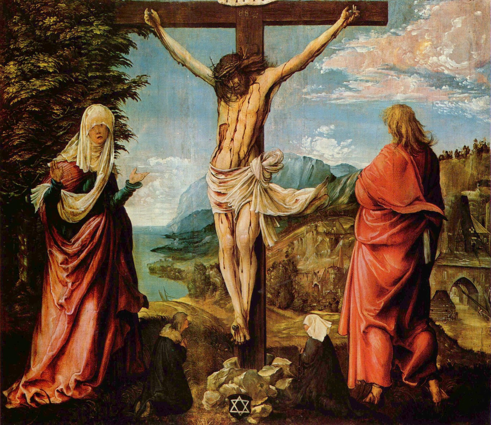 Crucifixion with Mary and John