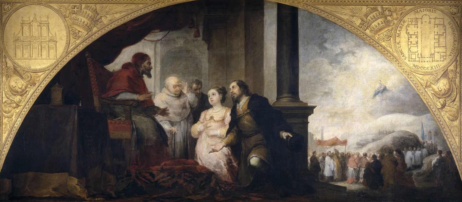 The Foundation of Santa Maria Maggiore in Rome. The Patrician recounts his Dream to the Pope