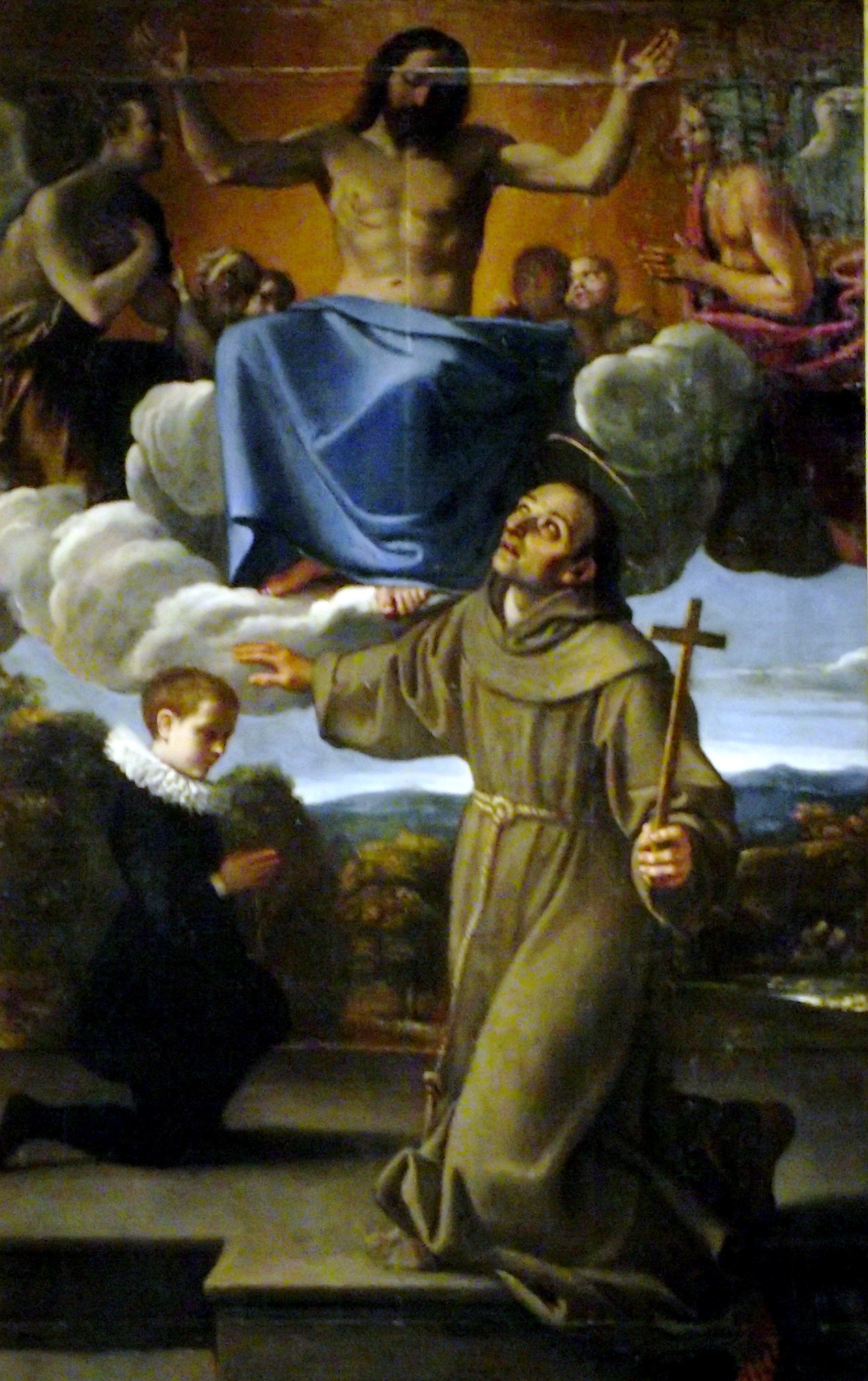 Saint Diego of Alcalá presents the son of Juan de Herrera to Christ