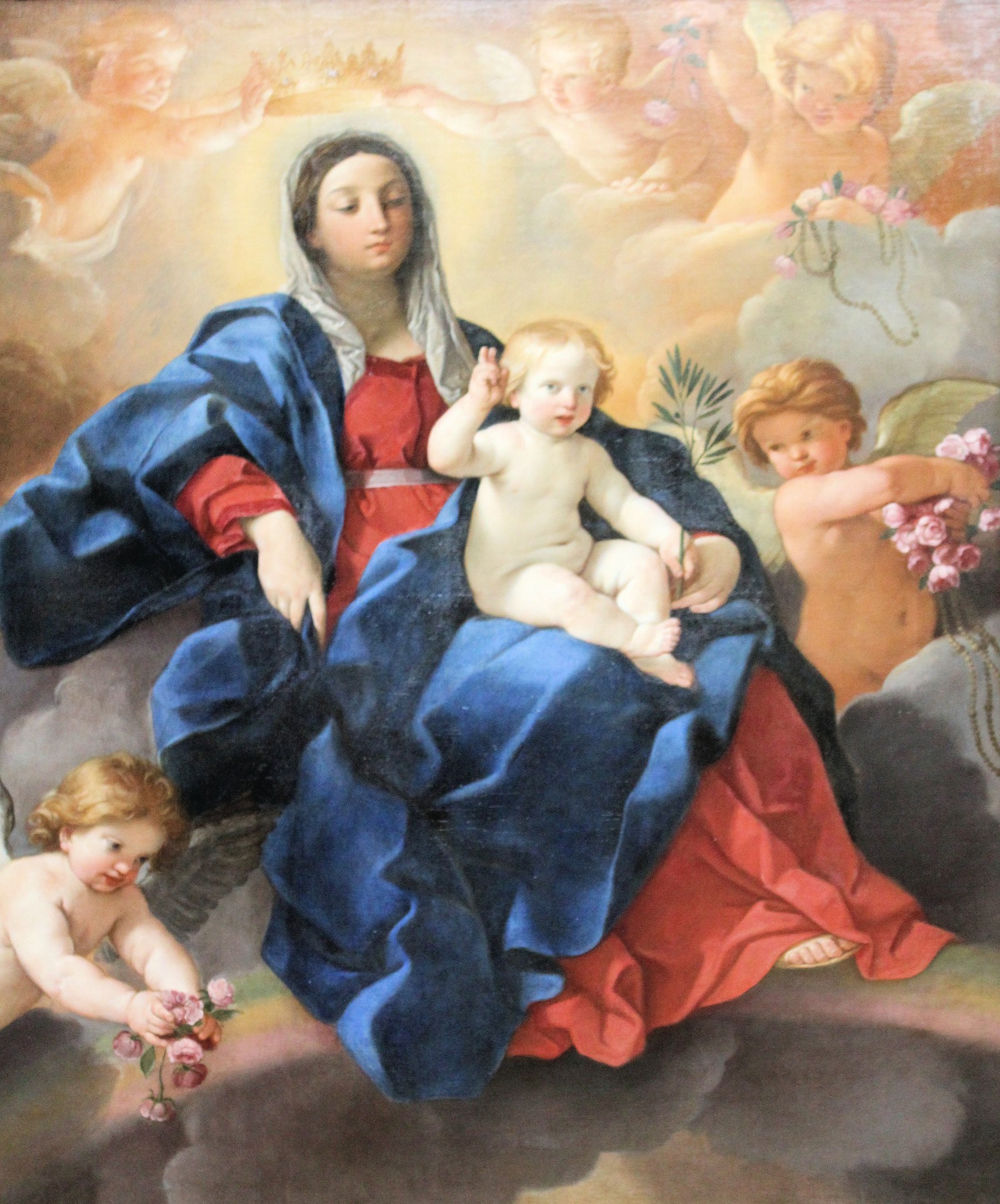 Madonna and Child with angels